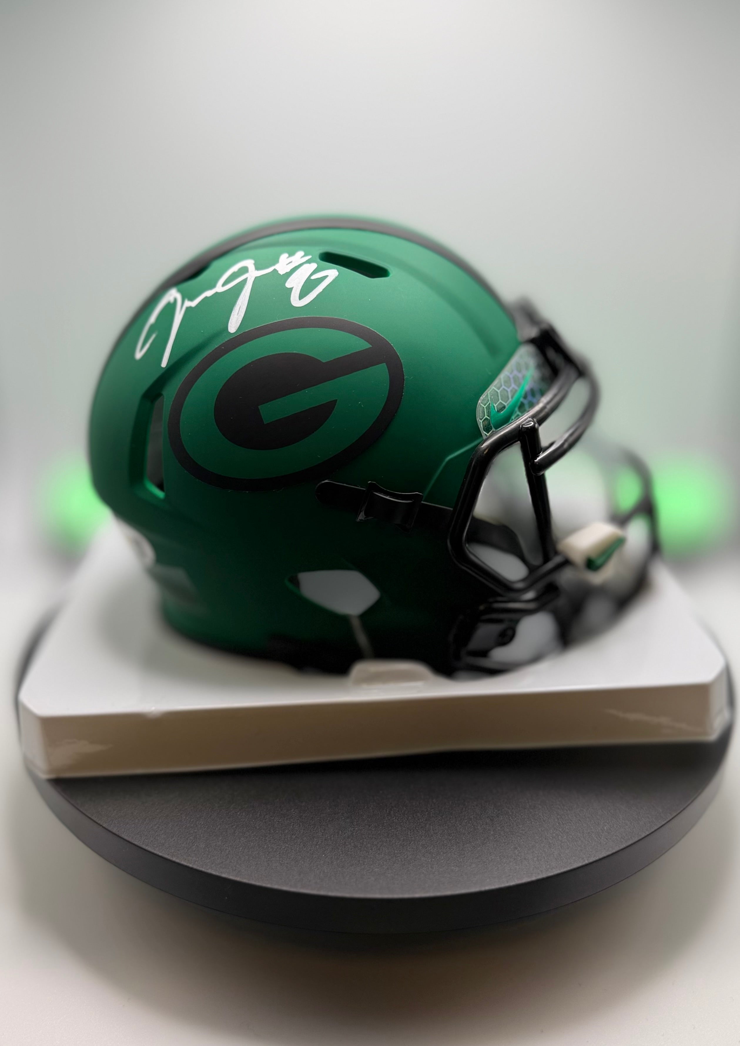 Josh Jacobs Signed Rave Mini Helmet w/ Visor