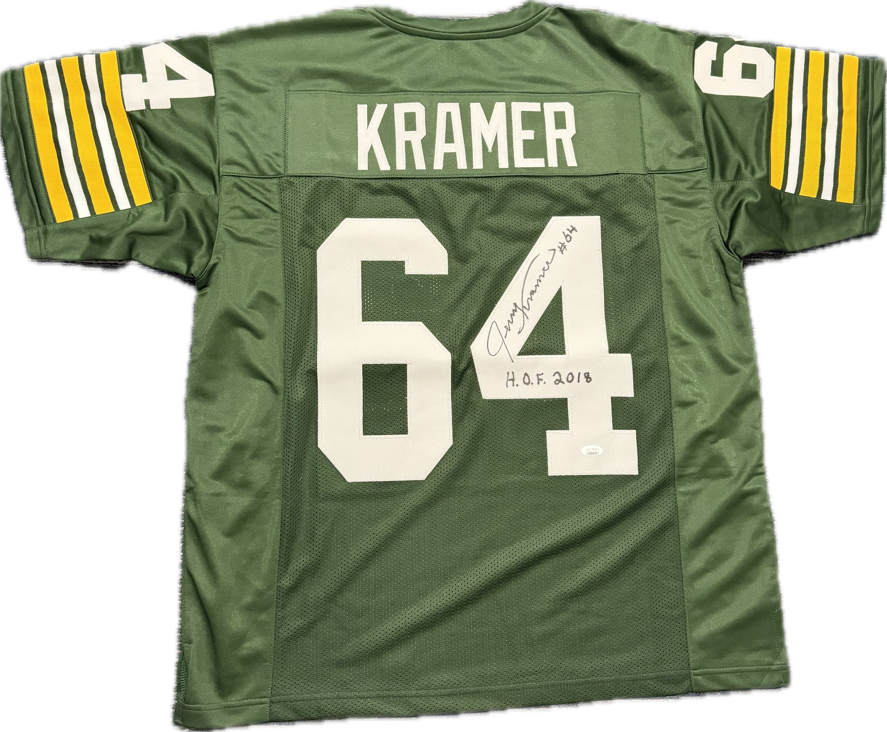 Signed Jerry Kramer Custom/Replica Jersey