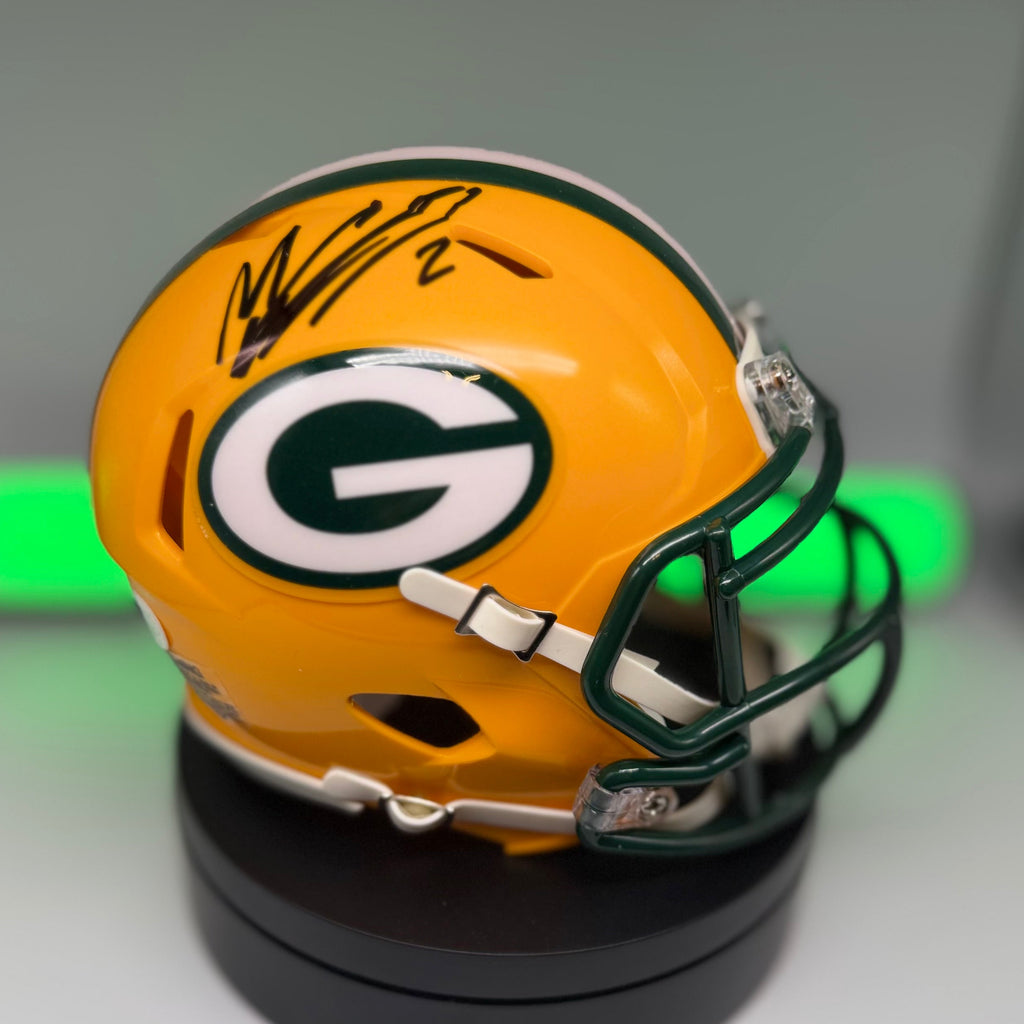 Signed Packers Mason Crosby Speed Mini Helmet