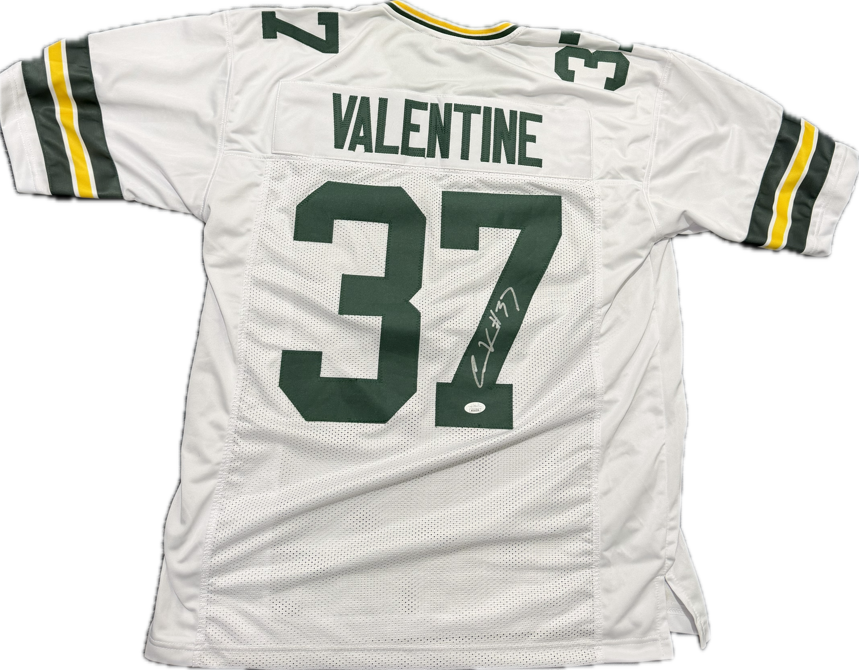 Carrington Valentine Signed Custom/Replica Away (white) Rookie Jersey