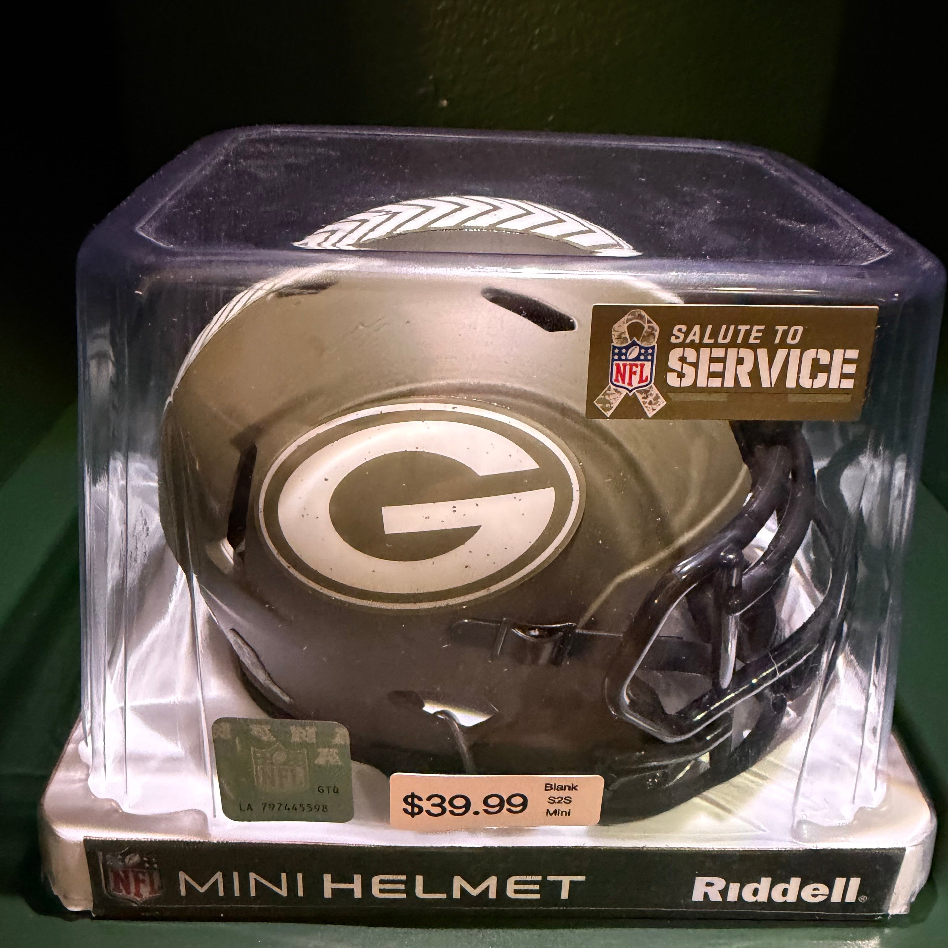 Packers Salute to Service V1 Mini Helmet