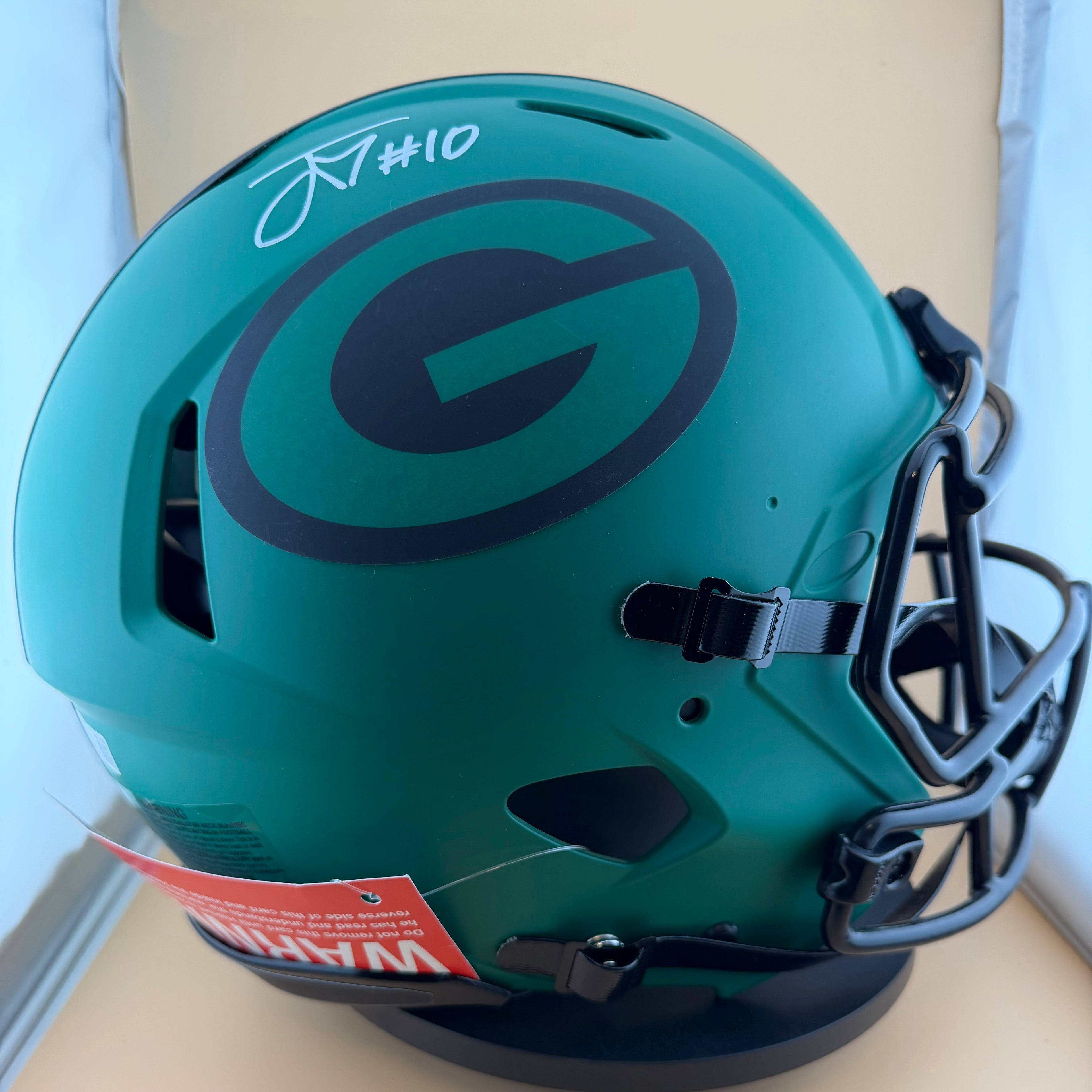 Jordan Love Signed Packers Authentic Full Size Rave Helmet- Beckett COA