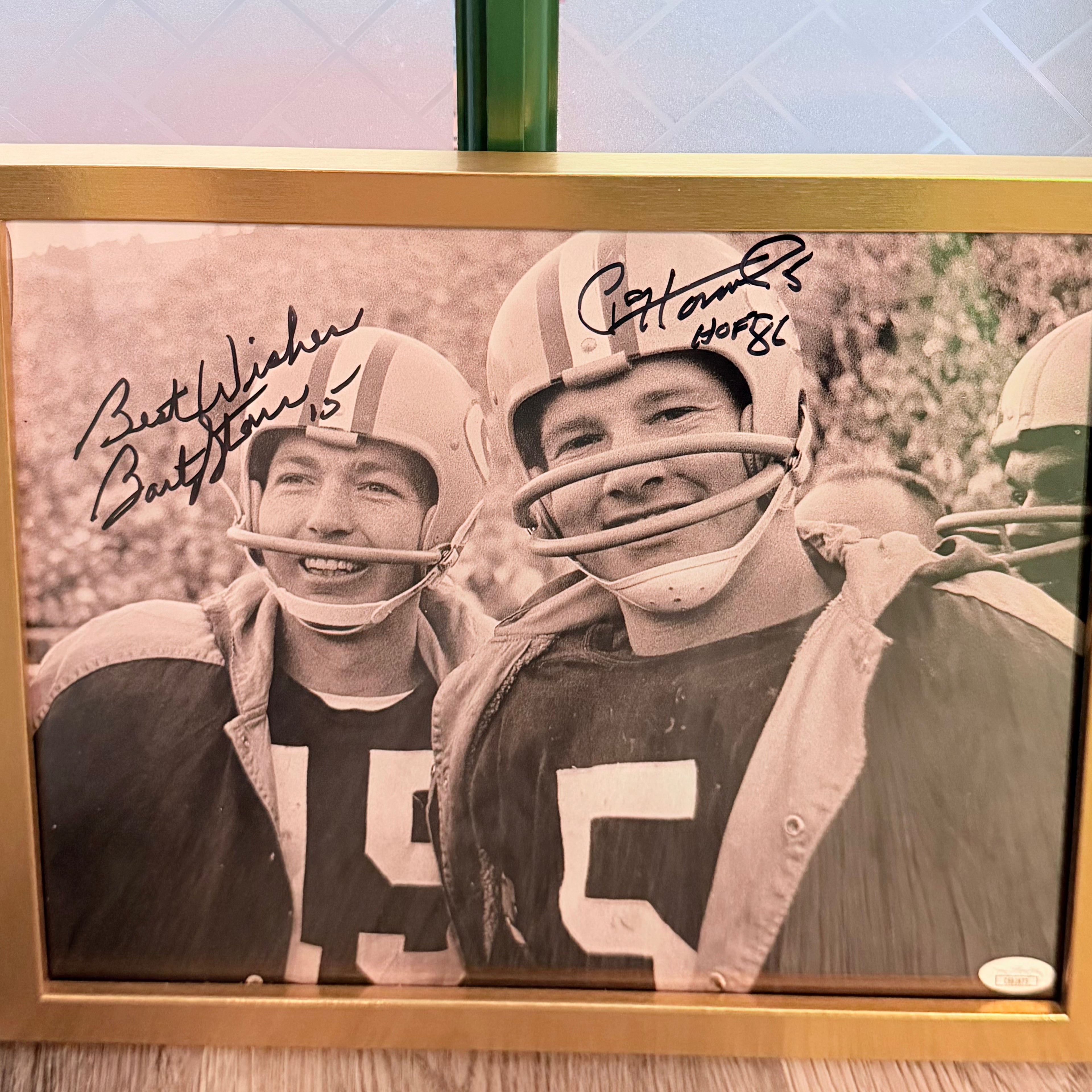 Bart Starr AND Paul Hornung Signed 11x14