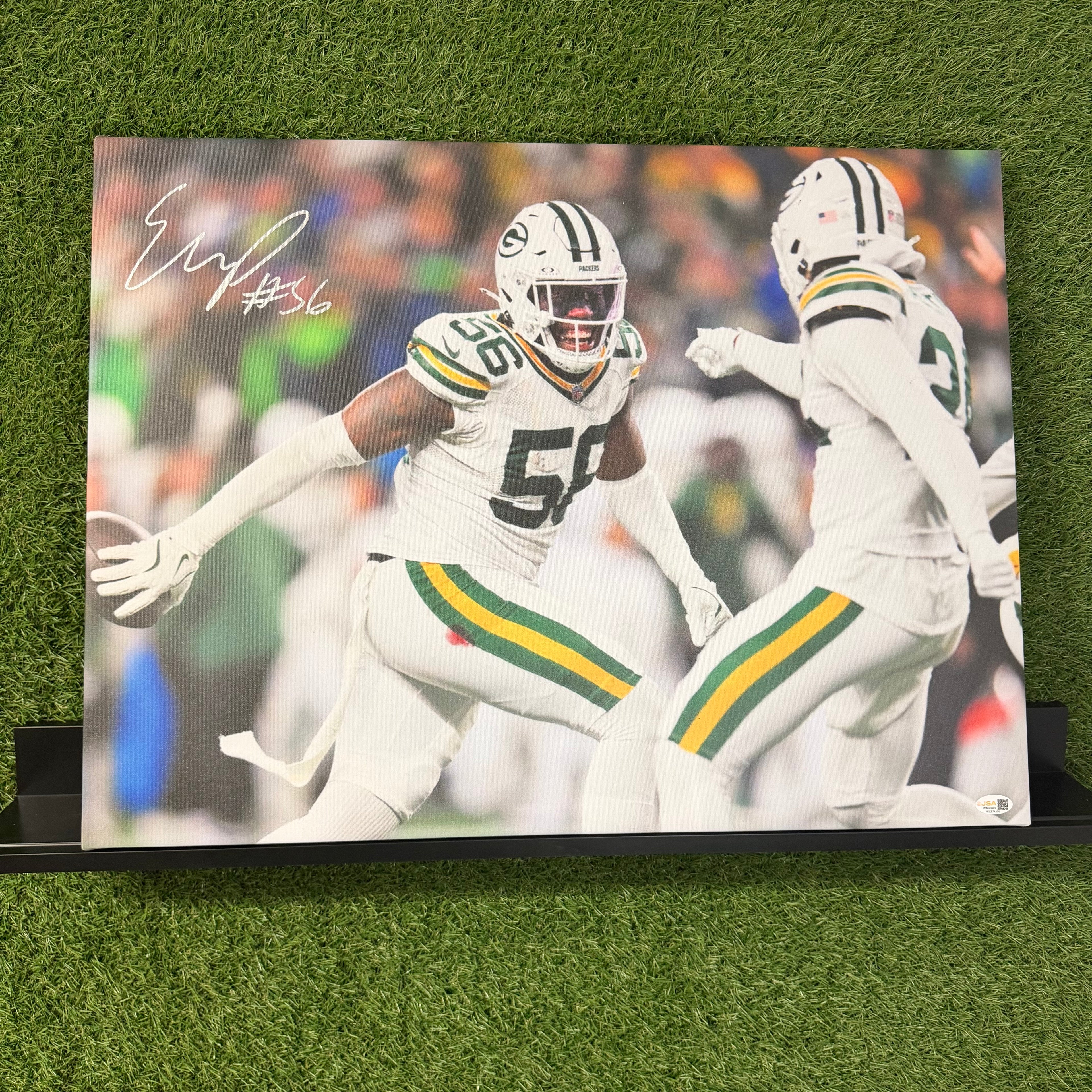 Edgerrin Cooper Signed 18x24 Canvas