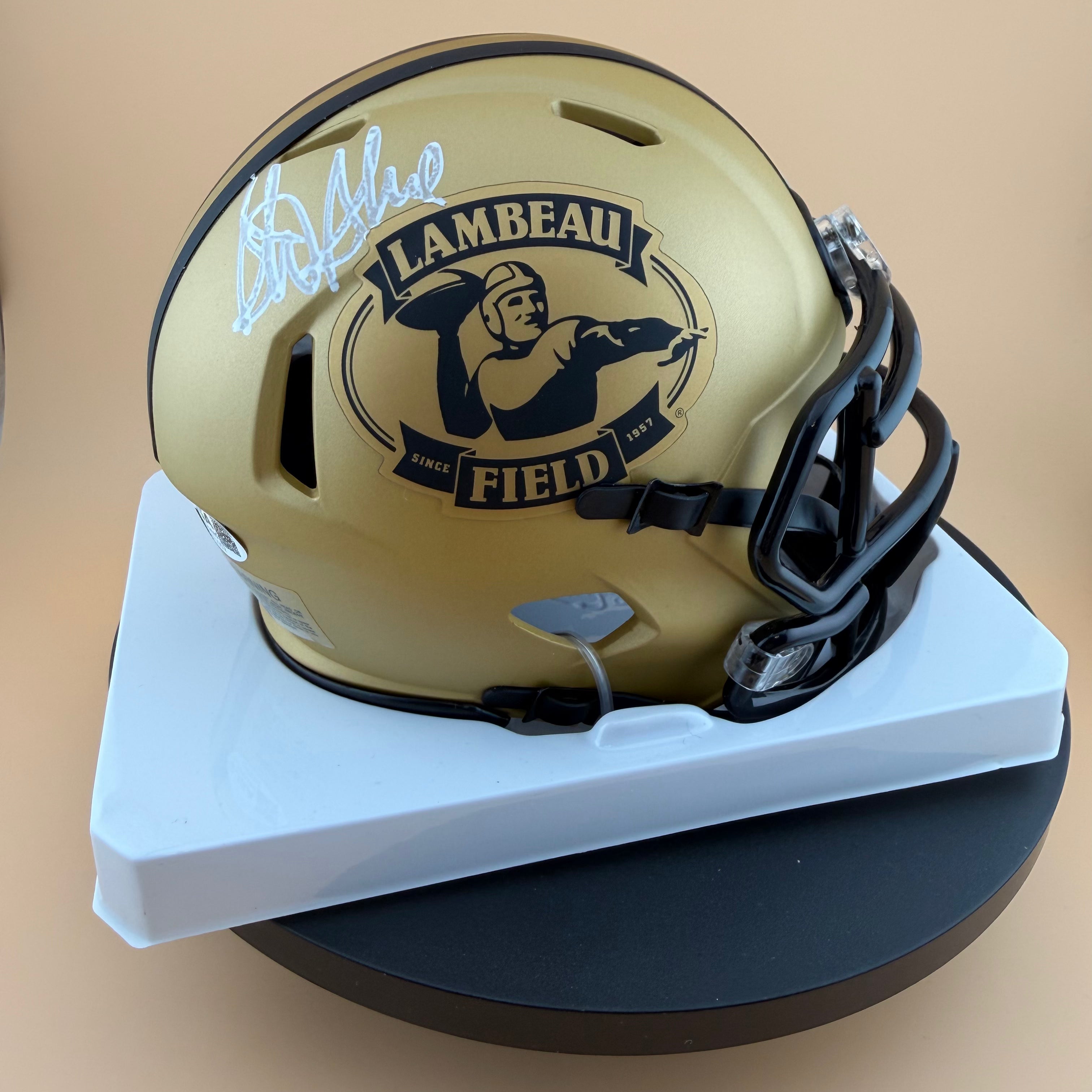 Sterling Sharpe Signed Packers Lambeau Field Rave Mini Helmet