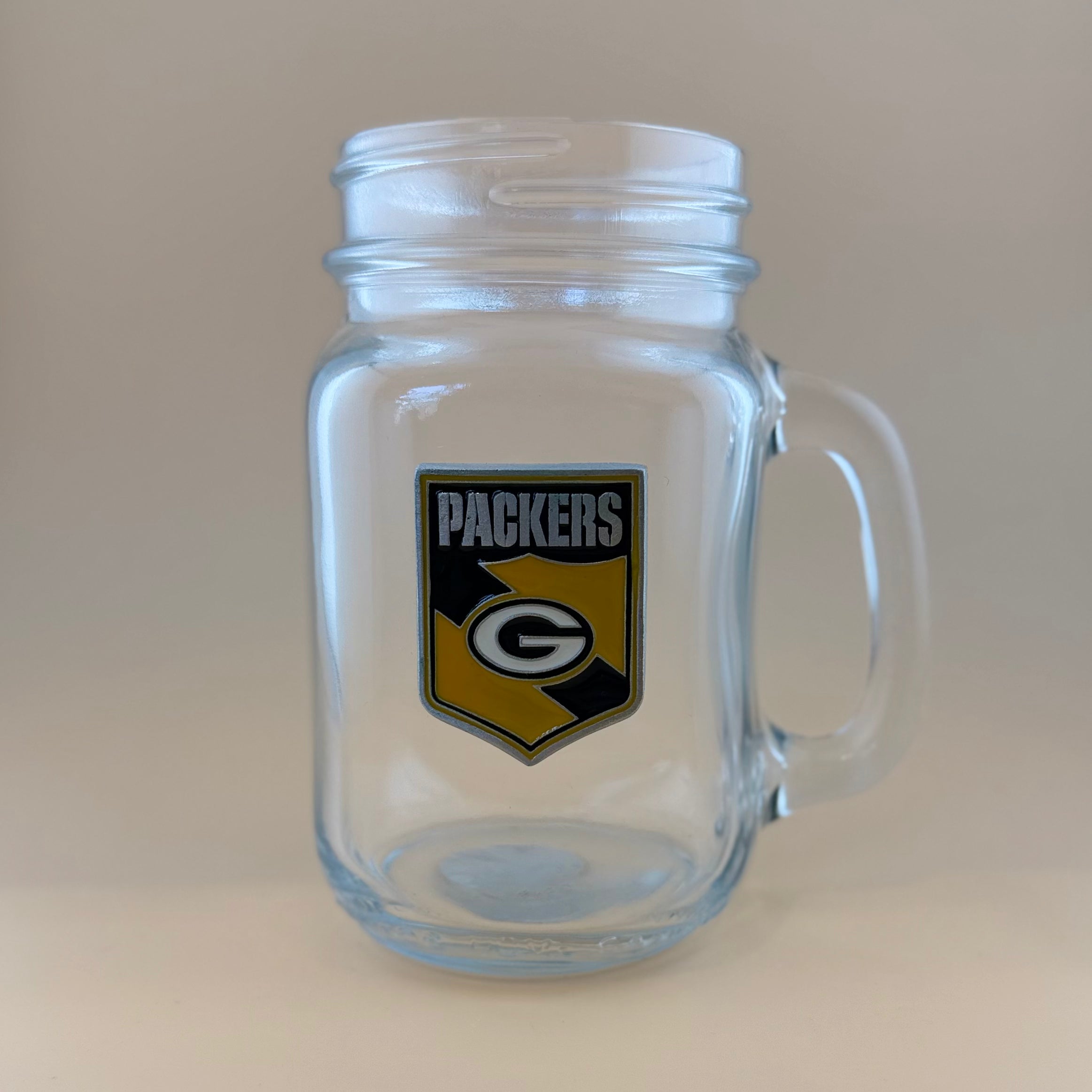 Packers Mason Jar Glass