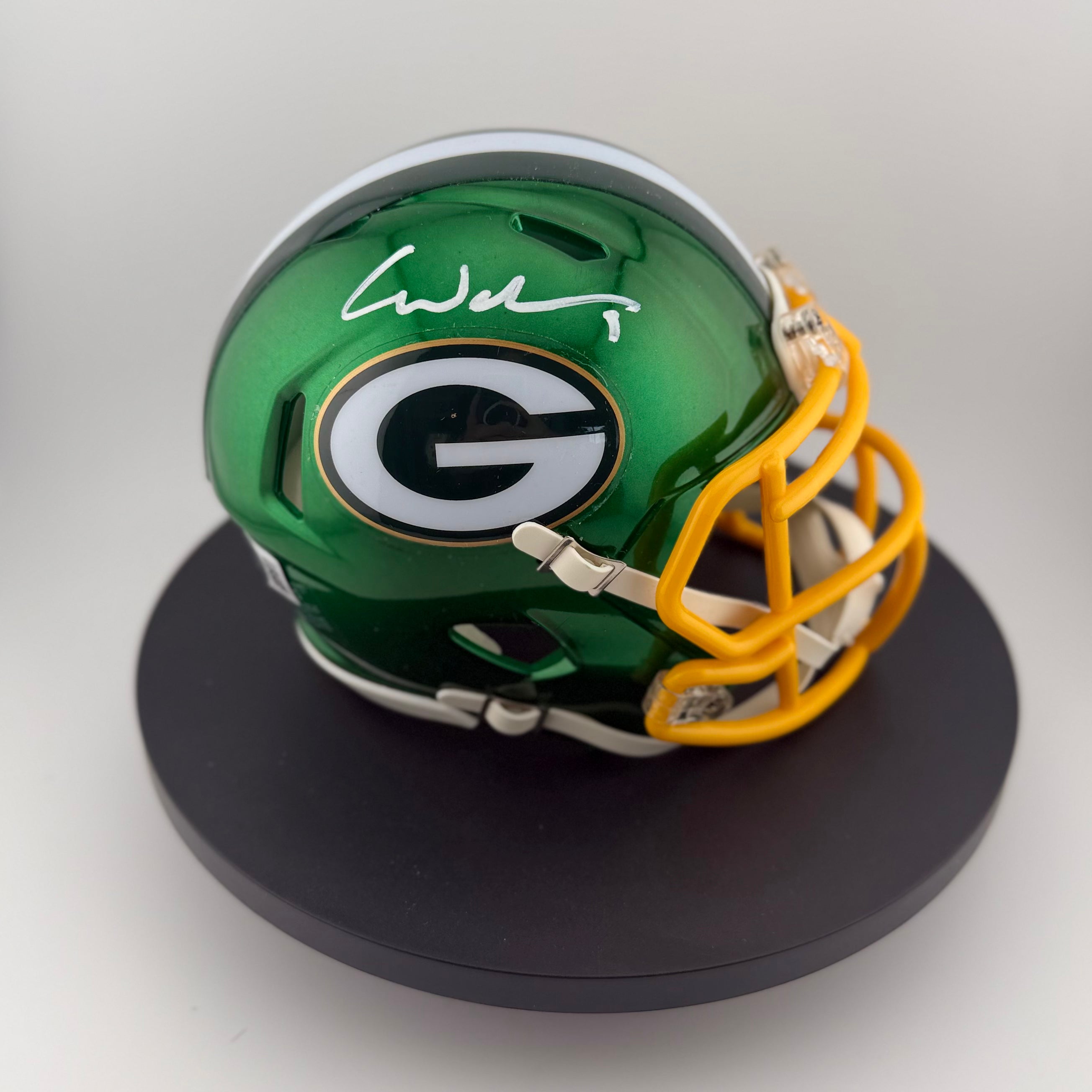 Christian Watson Signed Packers Flash Mini Helmet