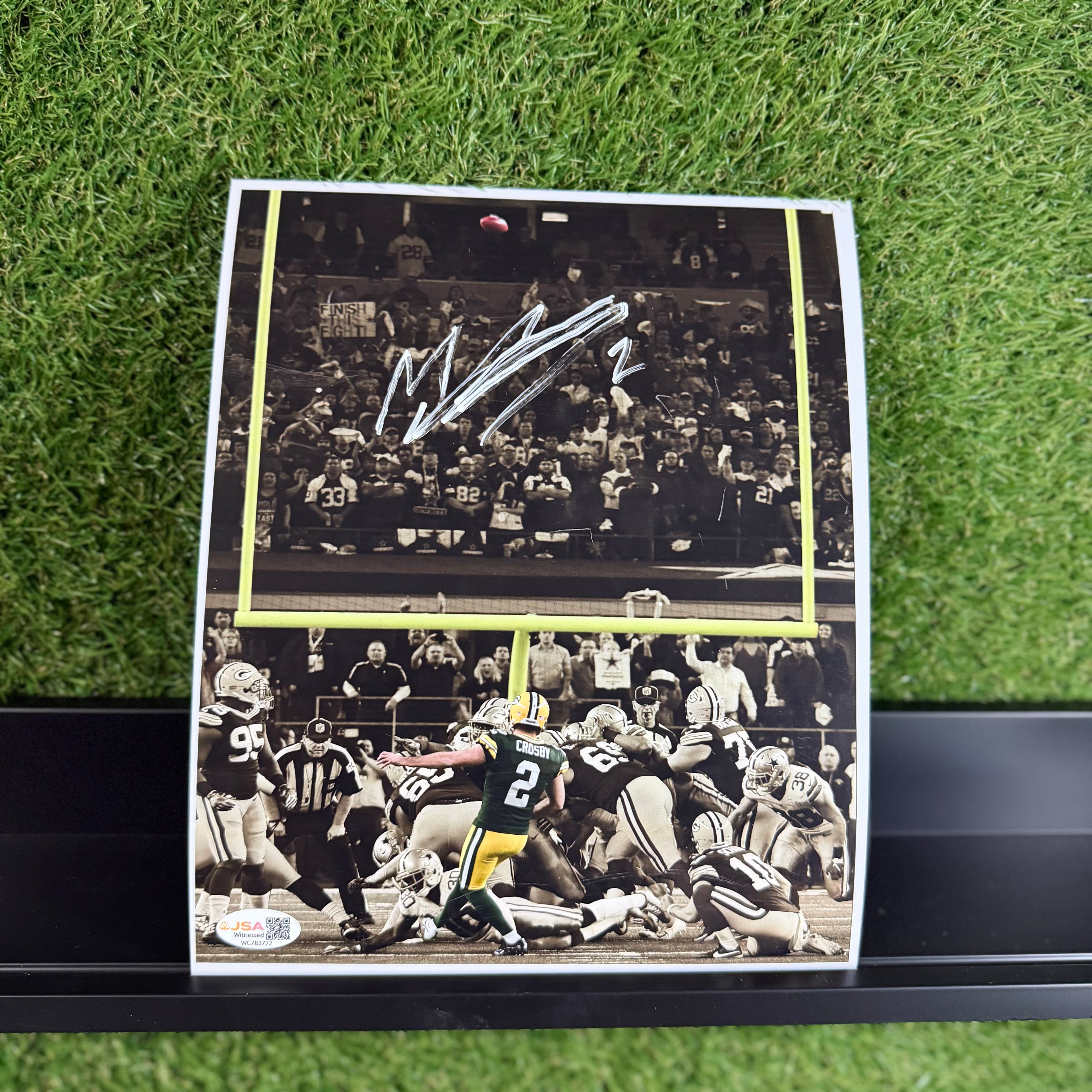 Mason Crosby Signed 8x10
