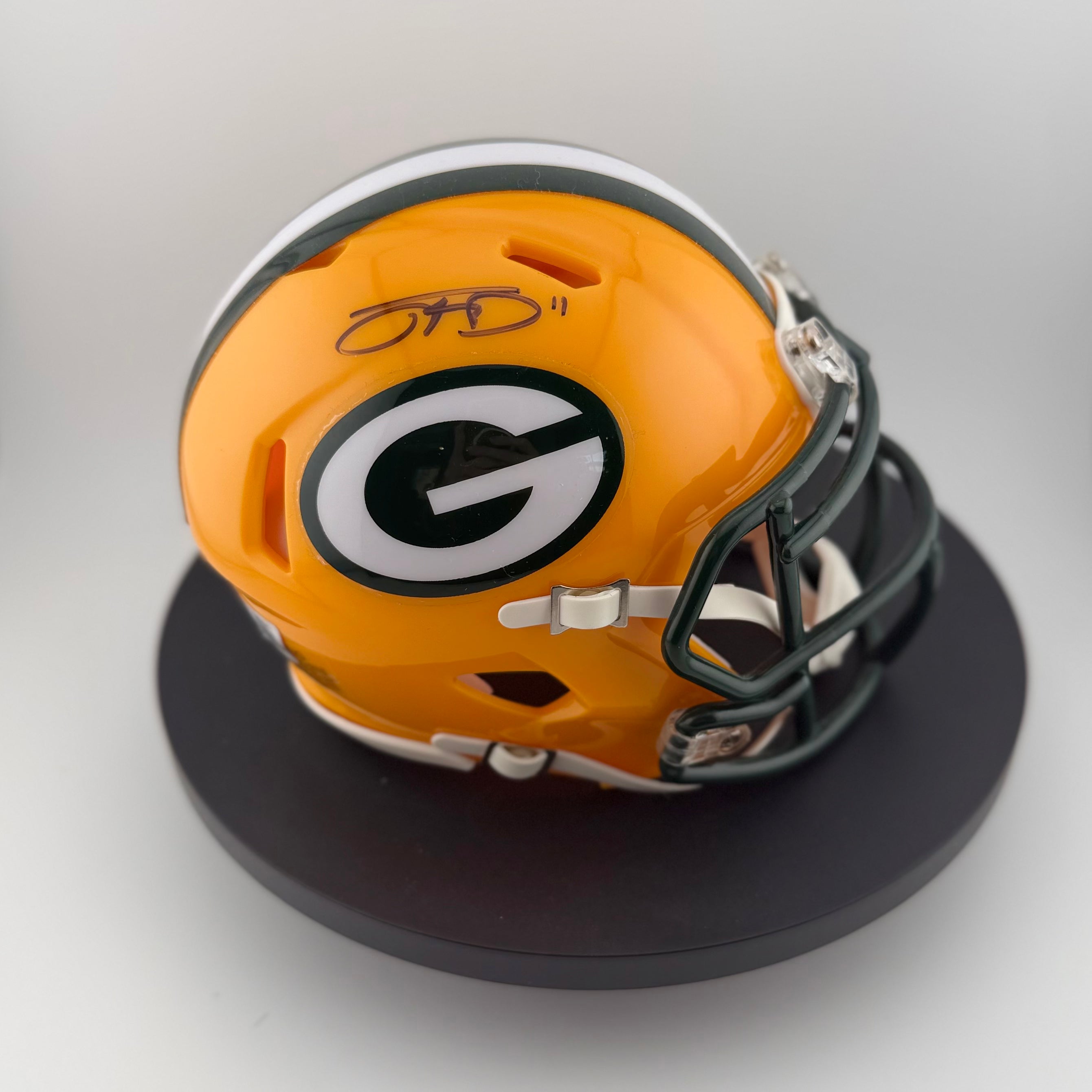 Jayden Reed Signed Packers Speed Mini Helmet