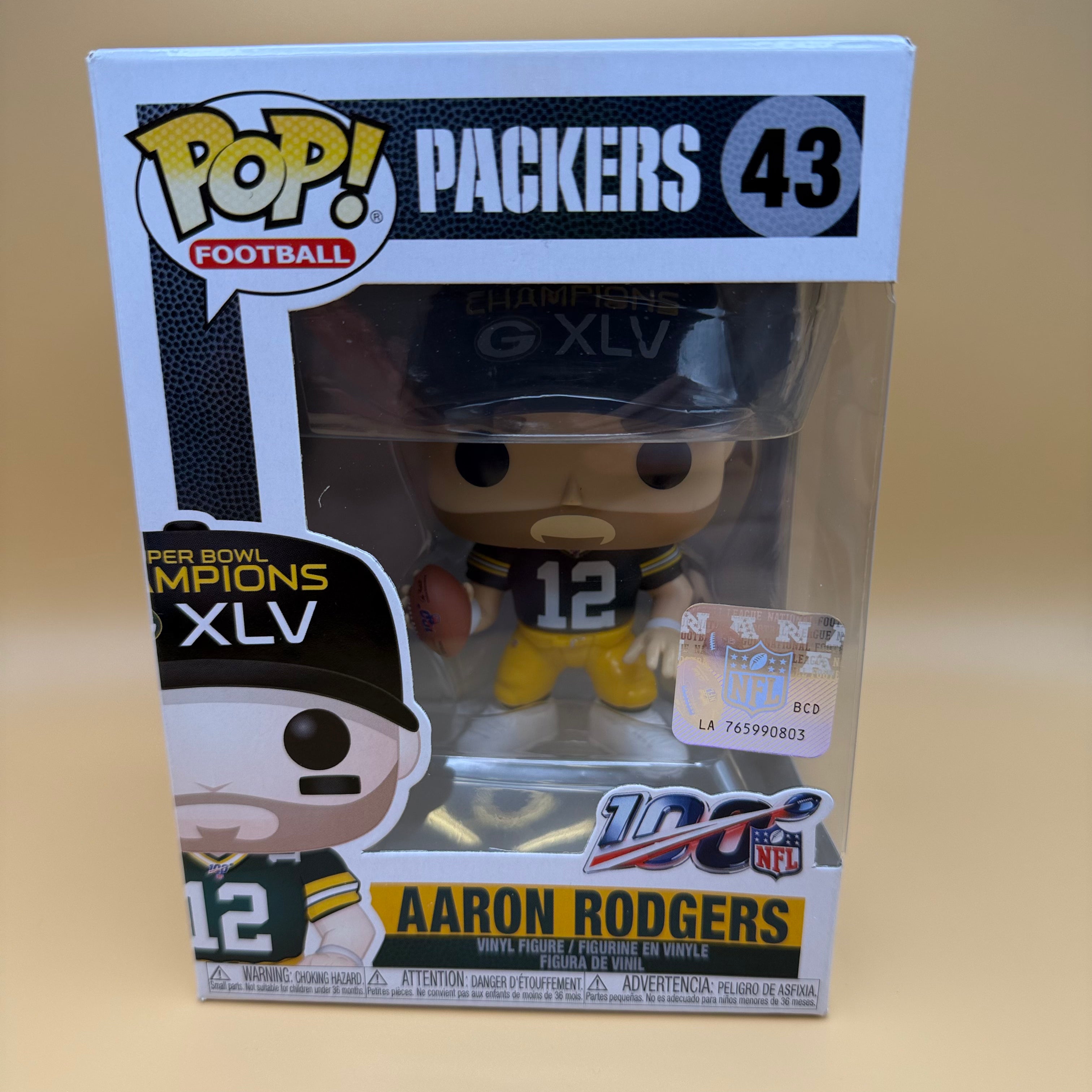 Aaron Rodgers Super Bowl XLV Funko Pop