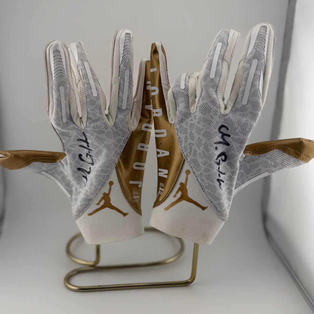 Matthew Golden Signed Jordan brand Receiver Gloves