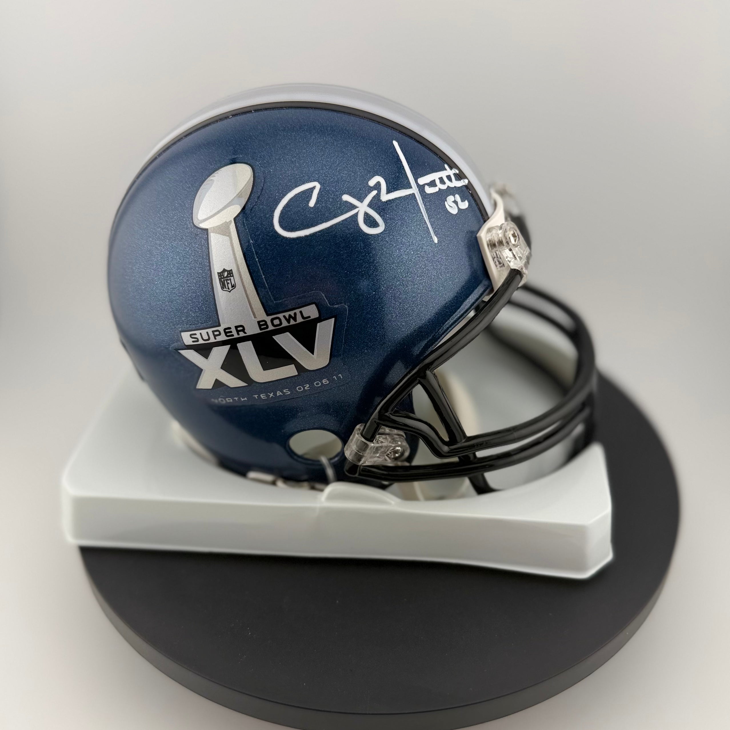 Clay Matthew’s Signed XLV Mini Helmet
