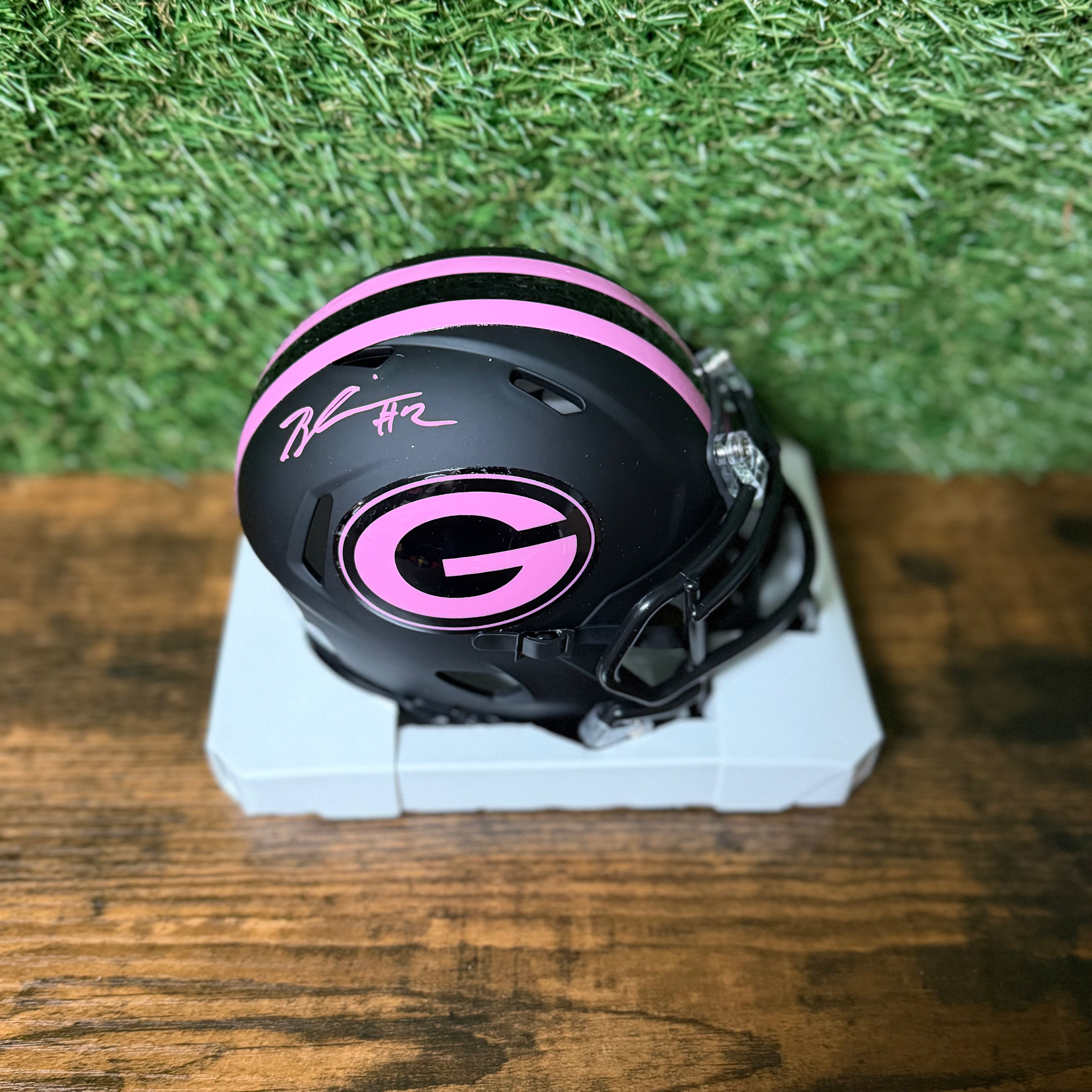 Brandon Cisse Signed Dark Mode Mini Helmet