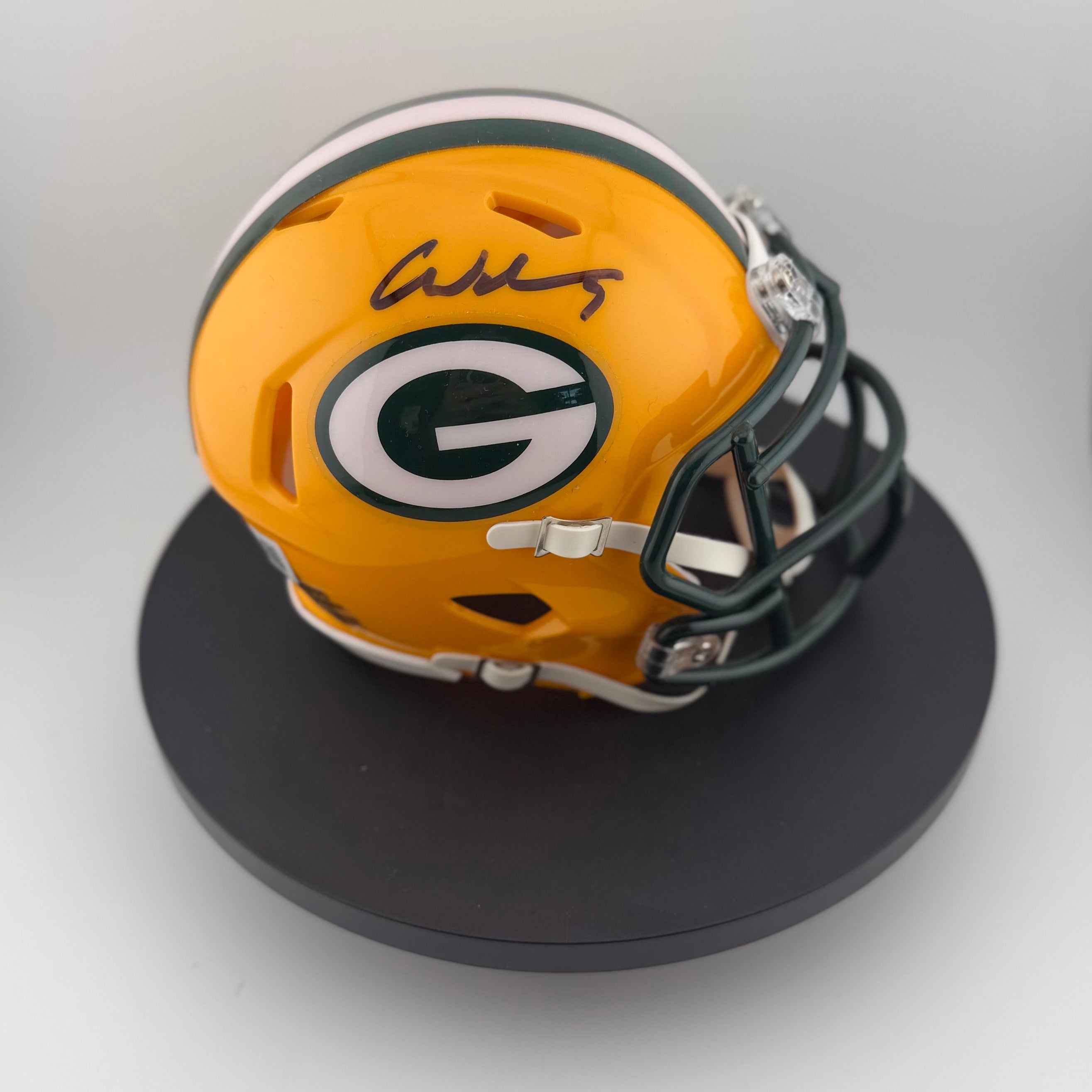 Christian Watson Signed Packers Speed Mini Helmet