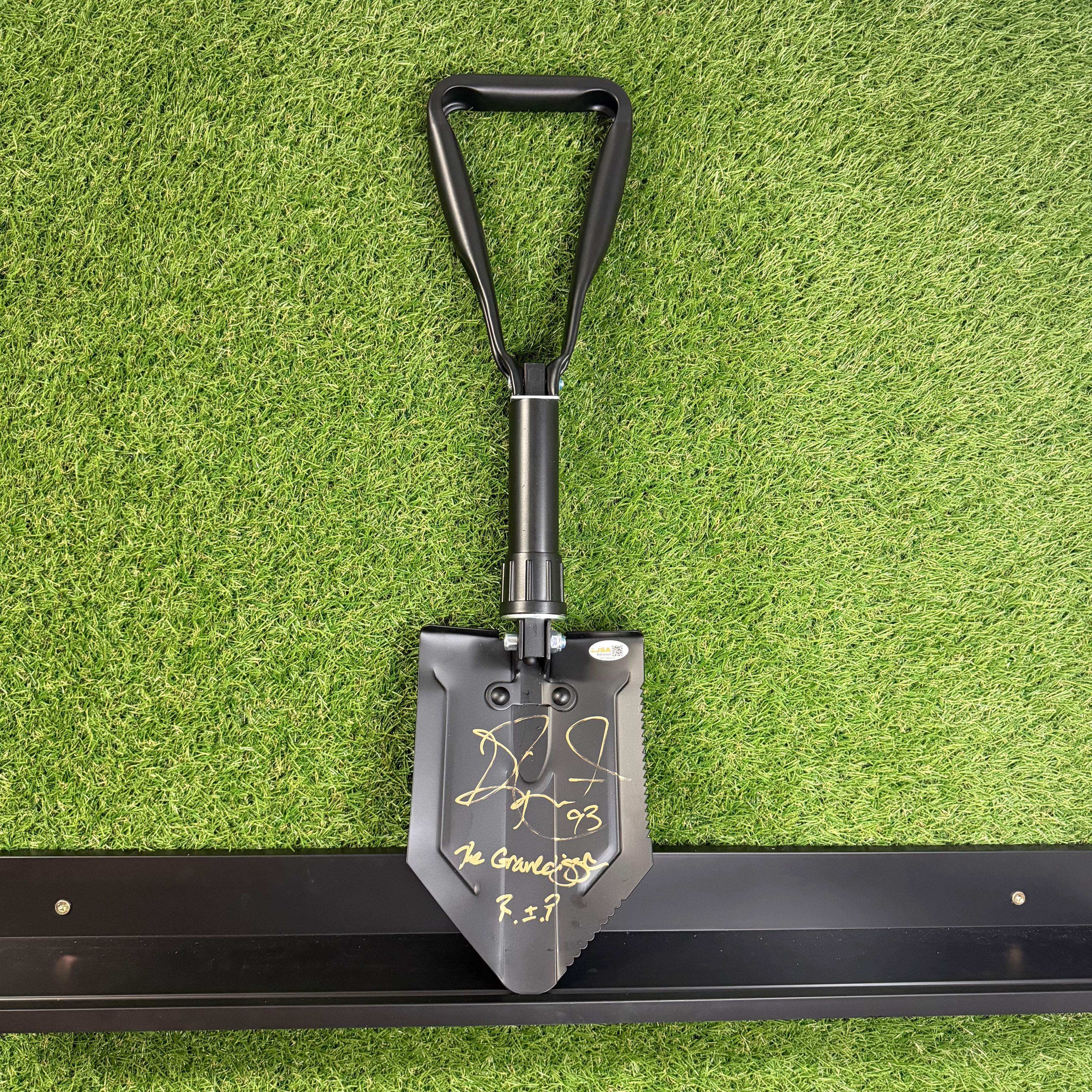 Gilbert Brown Signed Shovel- "The Gravedigger RIP"
