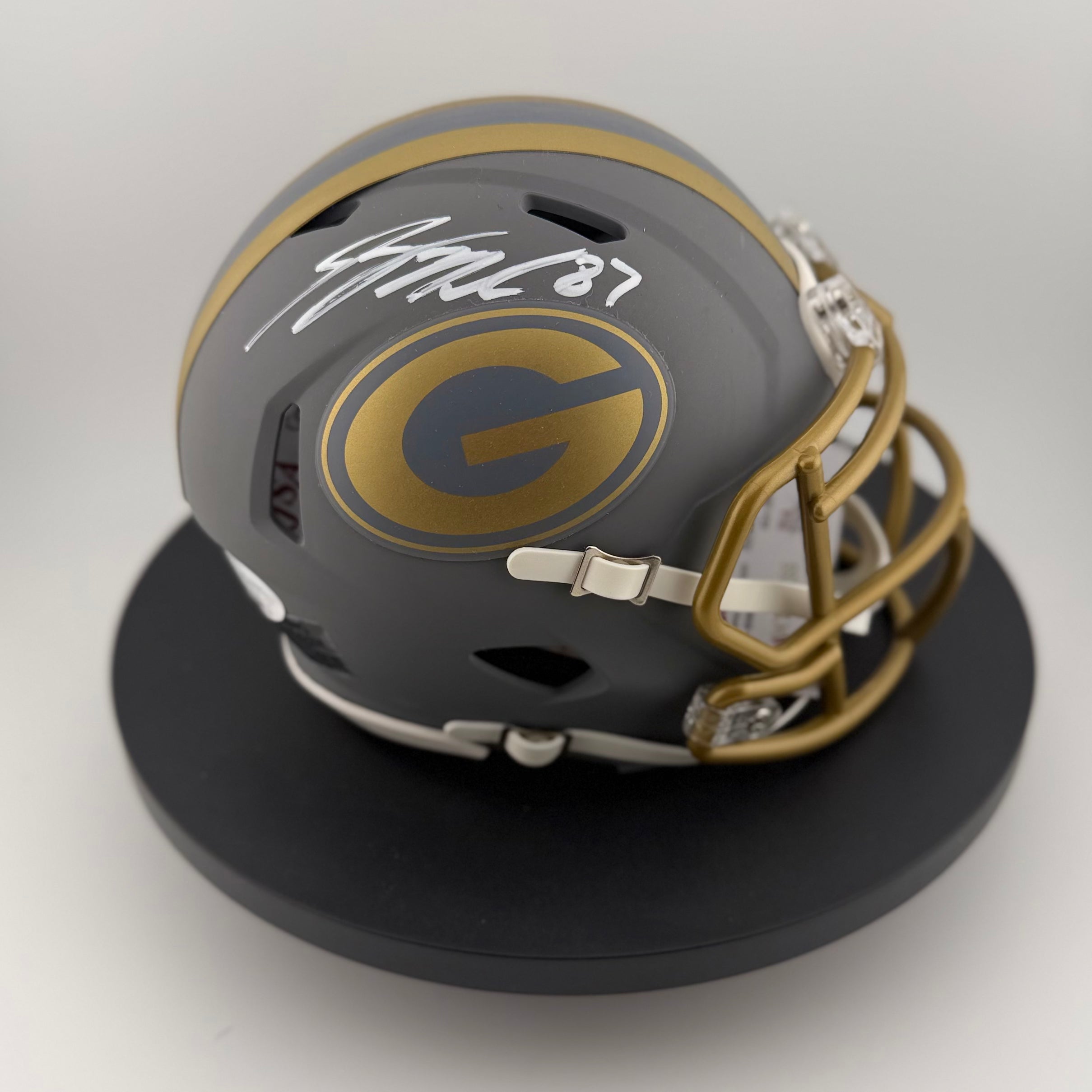 Jordy Nelson Signed Packers Slate Mini Helmet