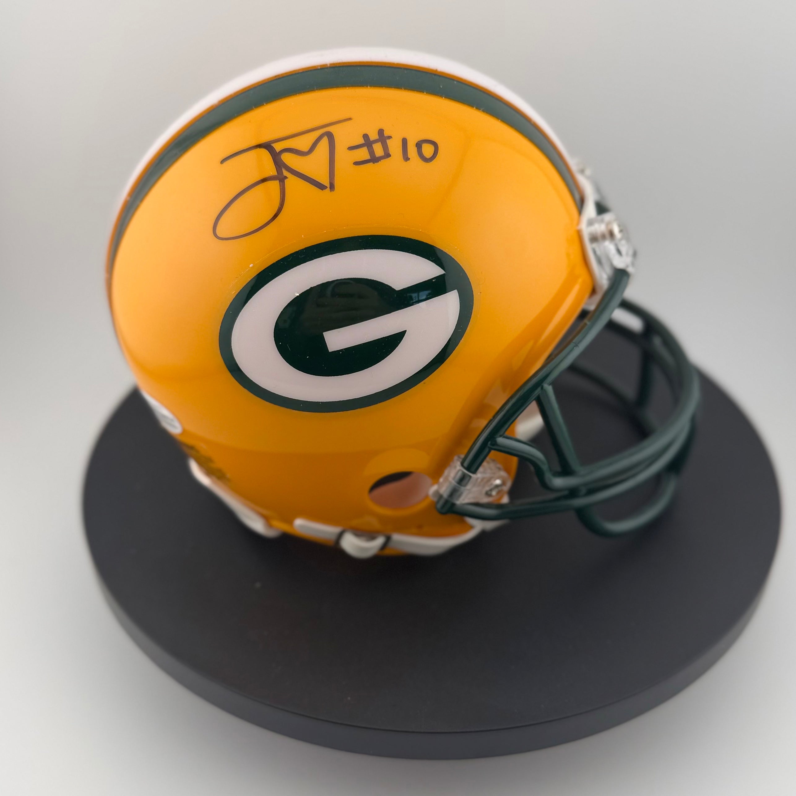 Jordan Love Signed Packers VSR4 Mini Helmet