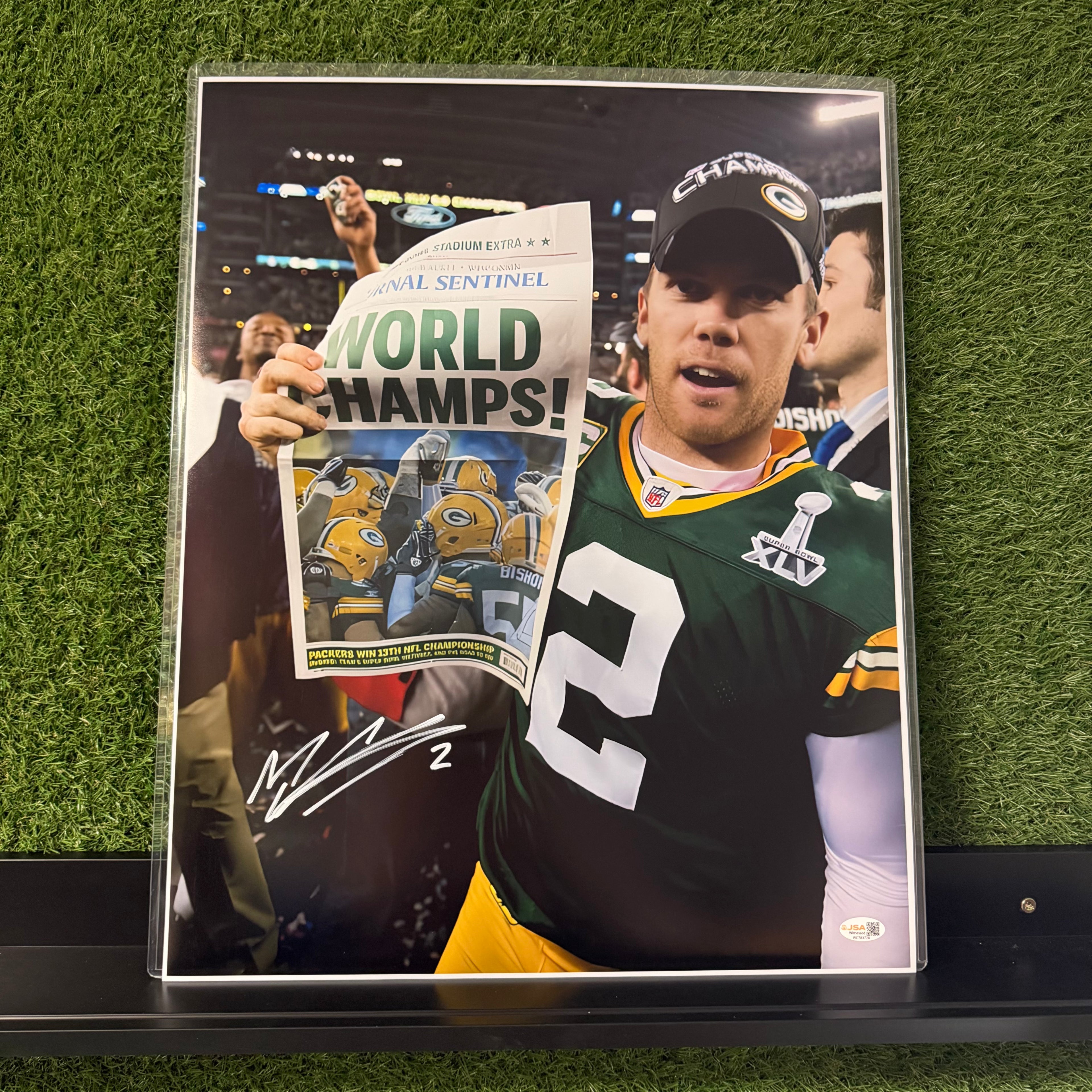 Mason Crosby Signed 16x20