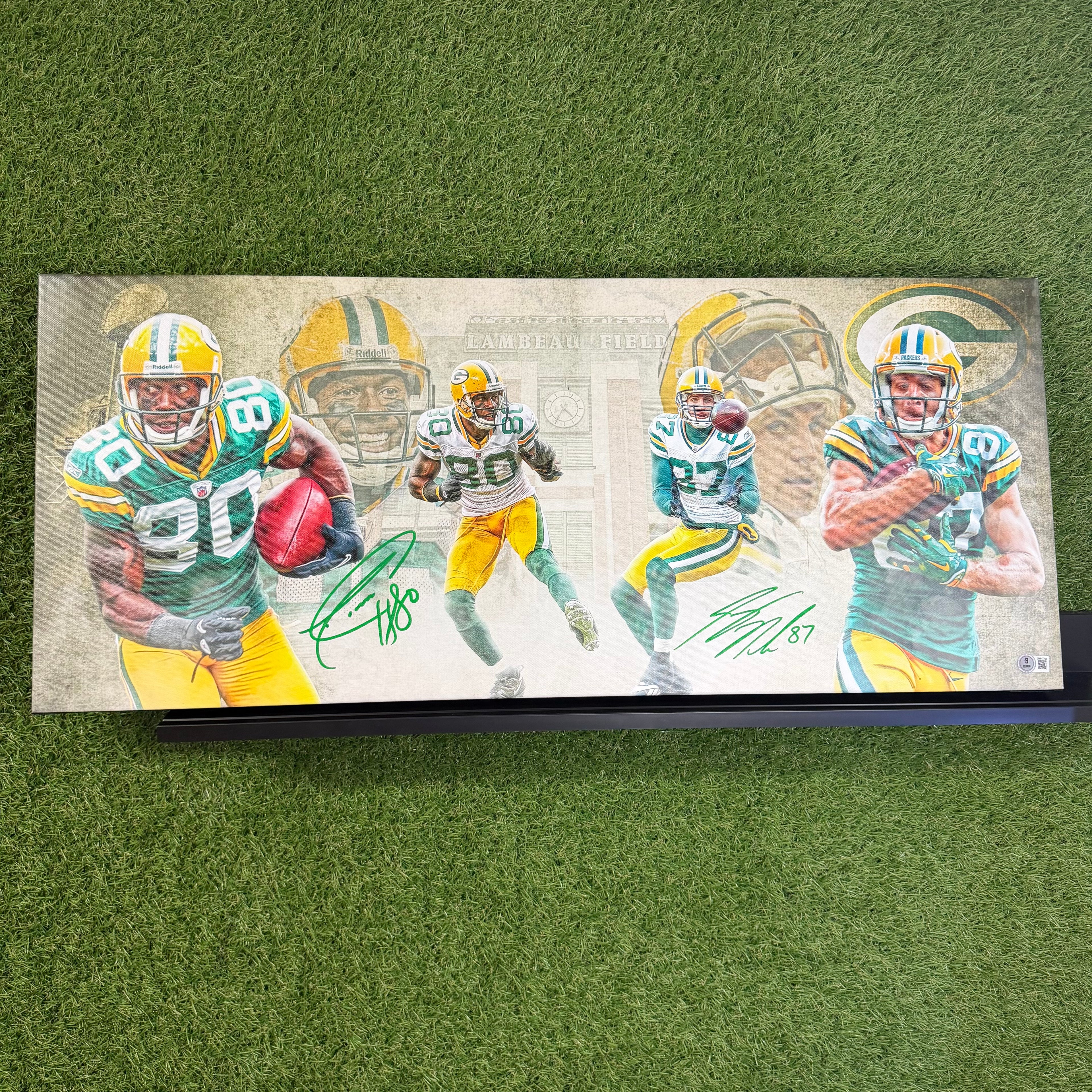 Donald Driver/Jordy Nelson 13x31 Canvas- Packers