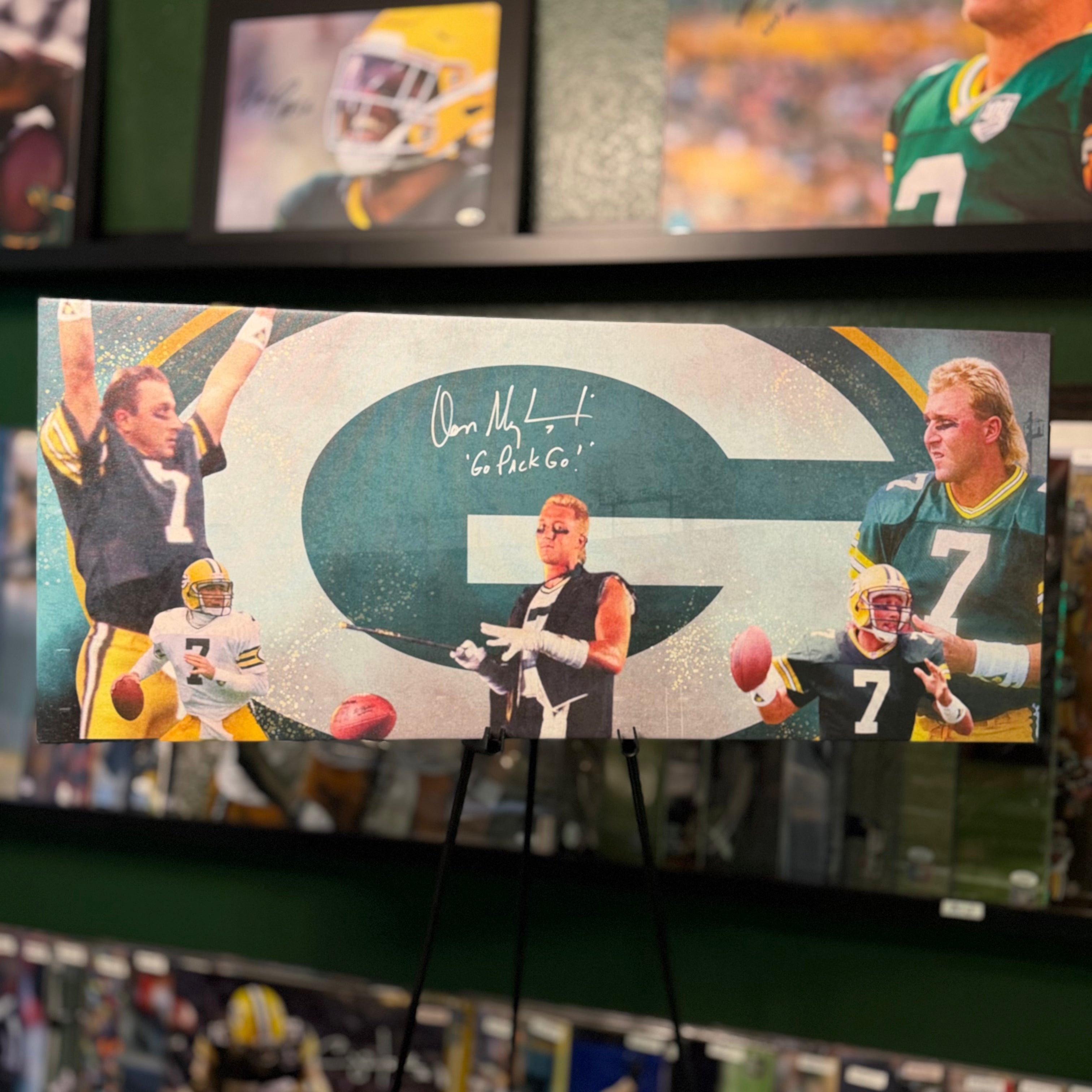 Don Majkowski Signed 13x31 w/ Inscription