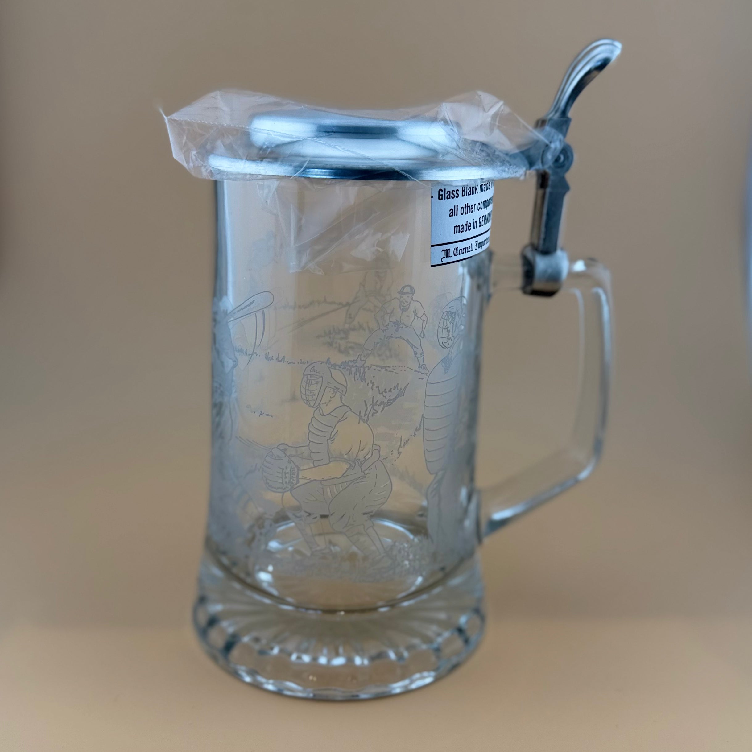 Baseball Glass Stein