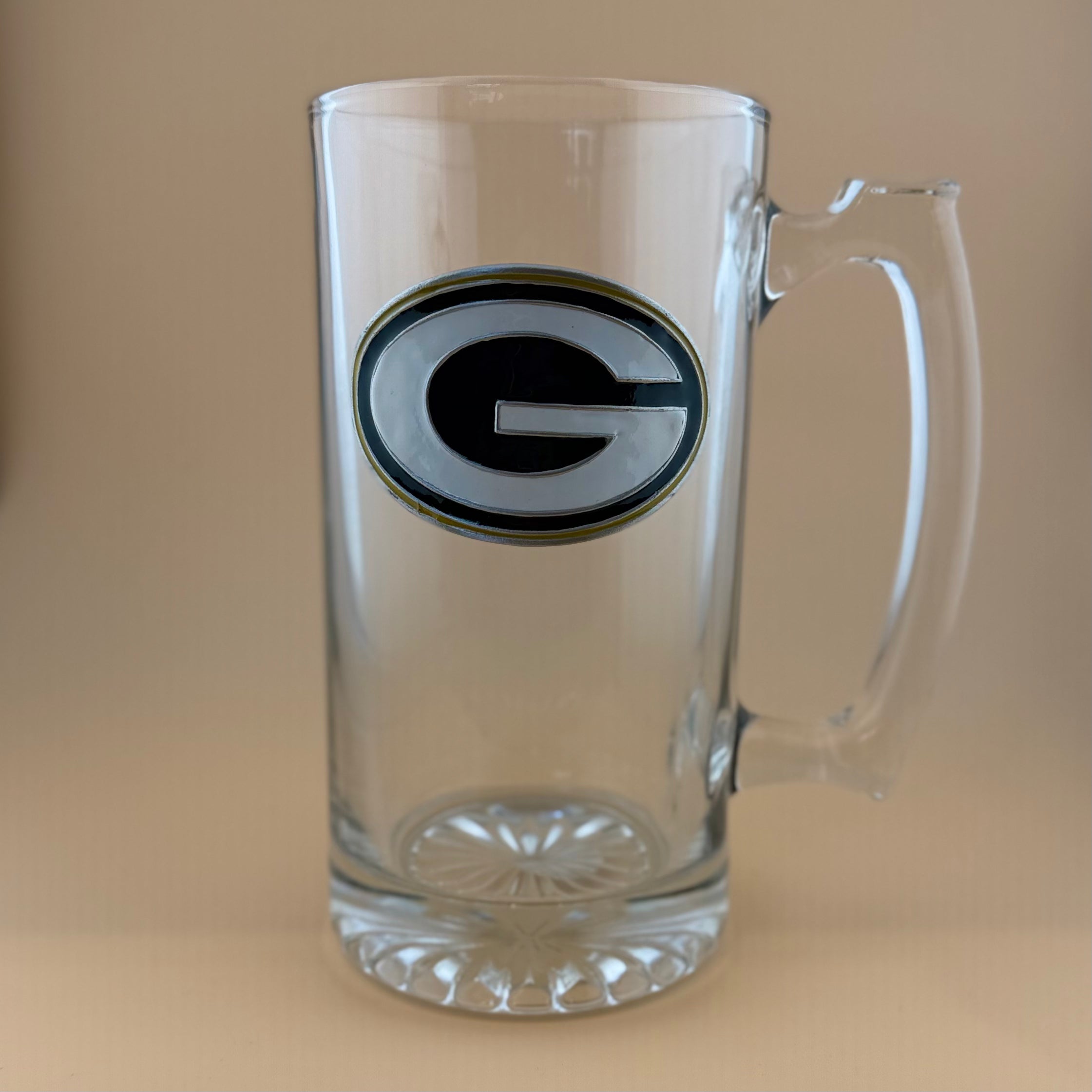 Packers Logo Glass 22oz Big Tankard