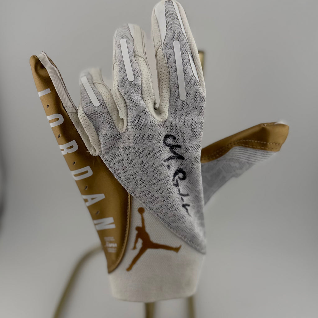 Matthew Golden Signed Jordan brand Receiver Gloves