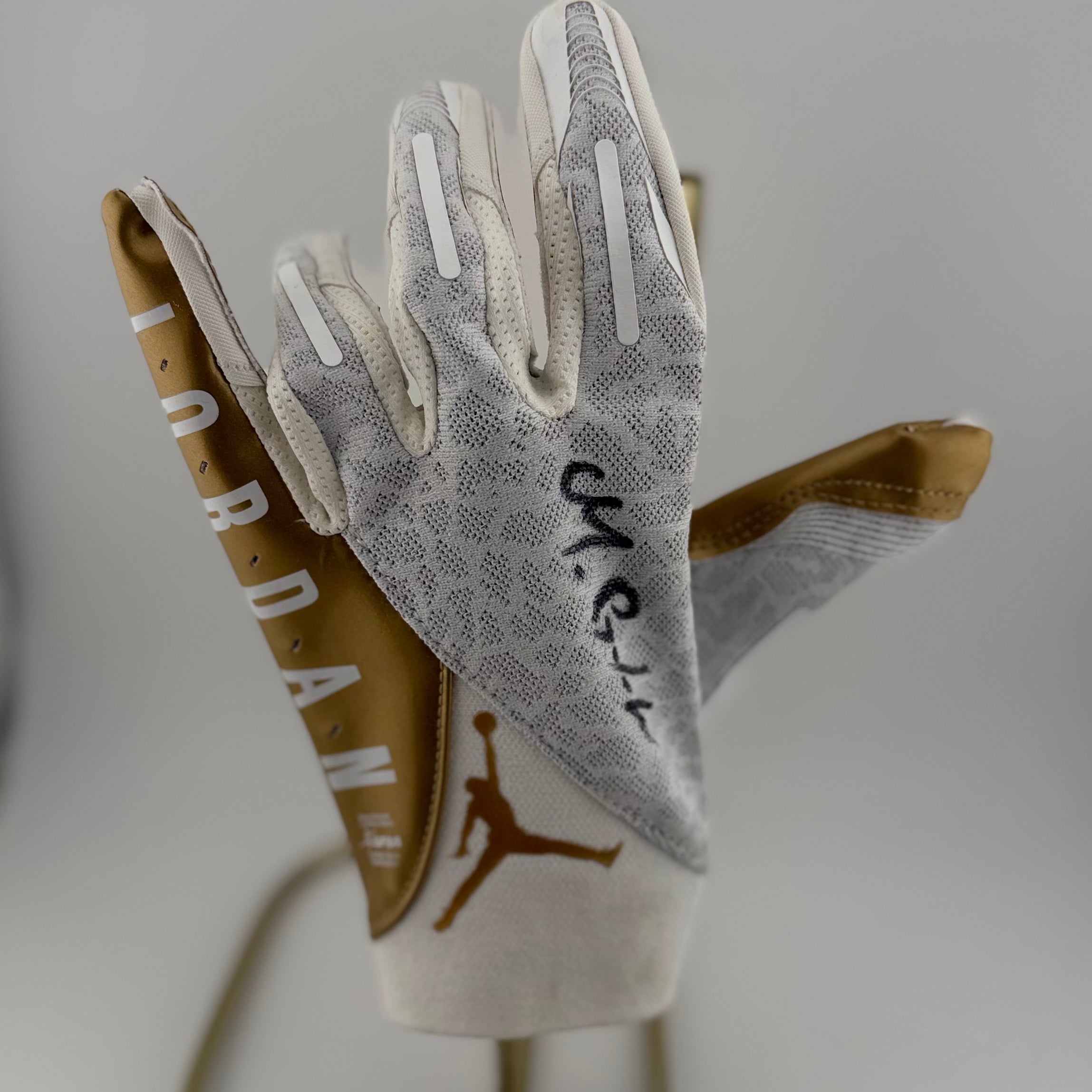 Matthew Golden Signed Jordan brand Receiver Gloves