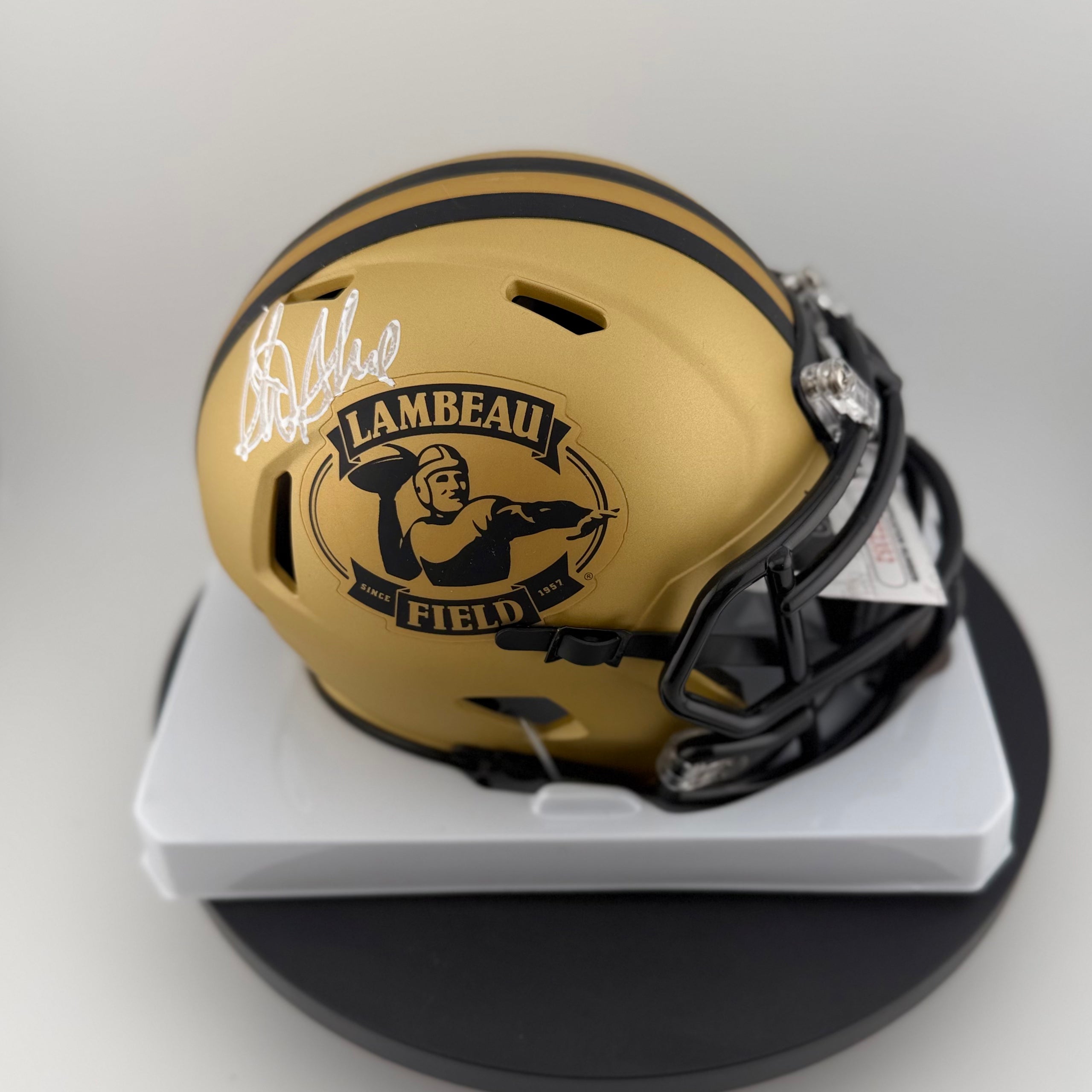 Sterling Sharpe Signed Packers Lambeau Field Rave Mini Helmet