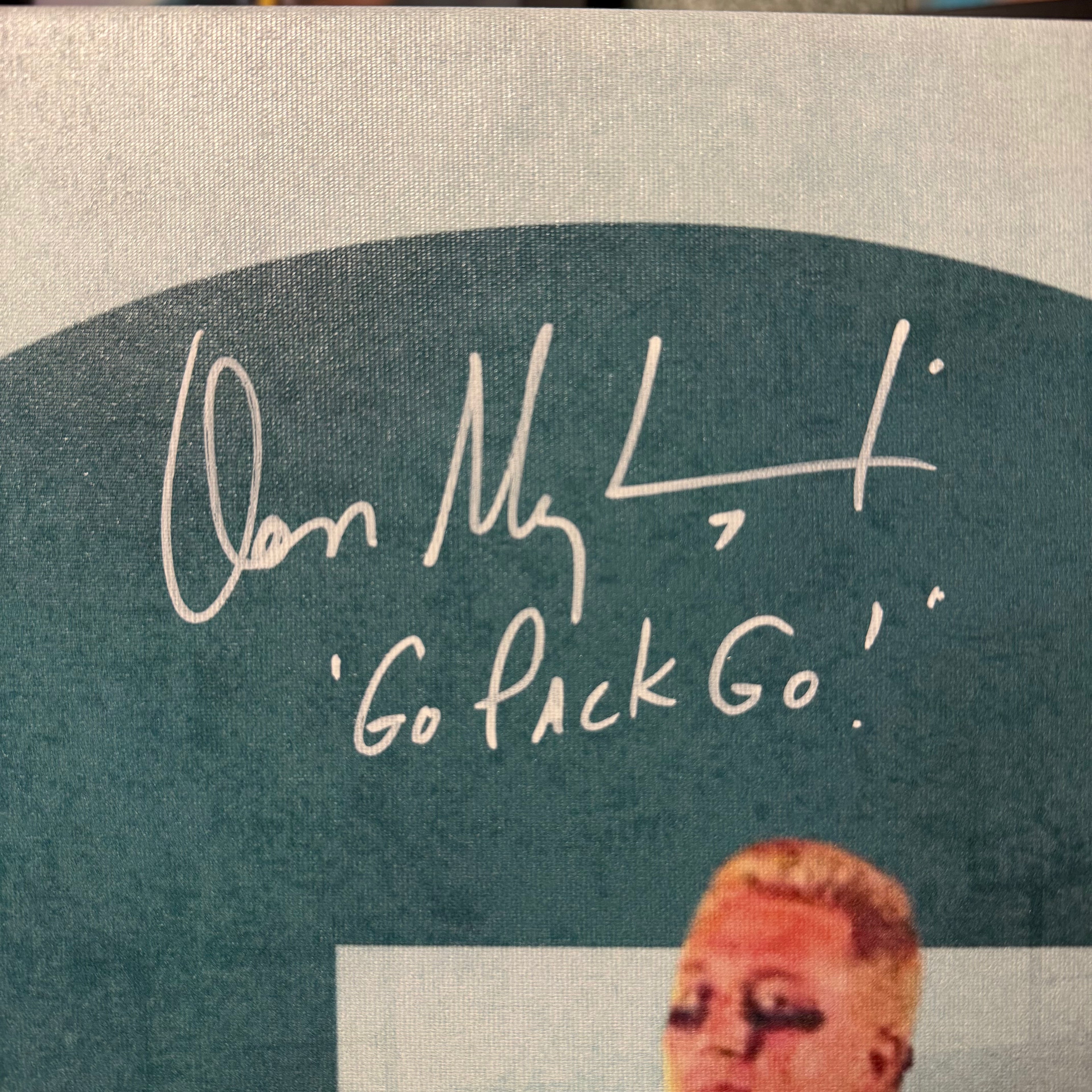 Don Majkowski Signed 13x31 w/ Inscription