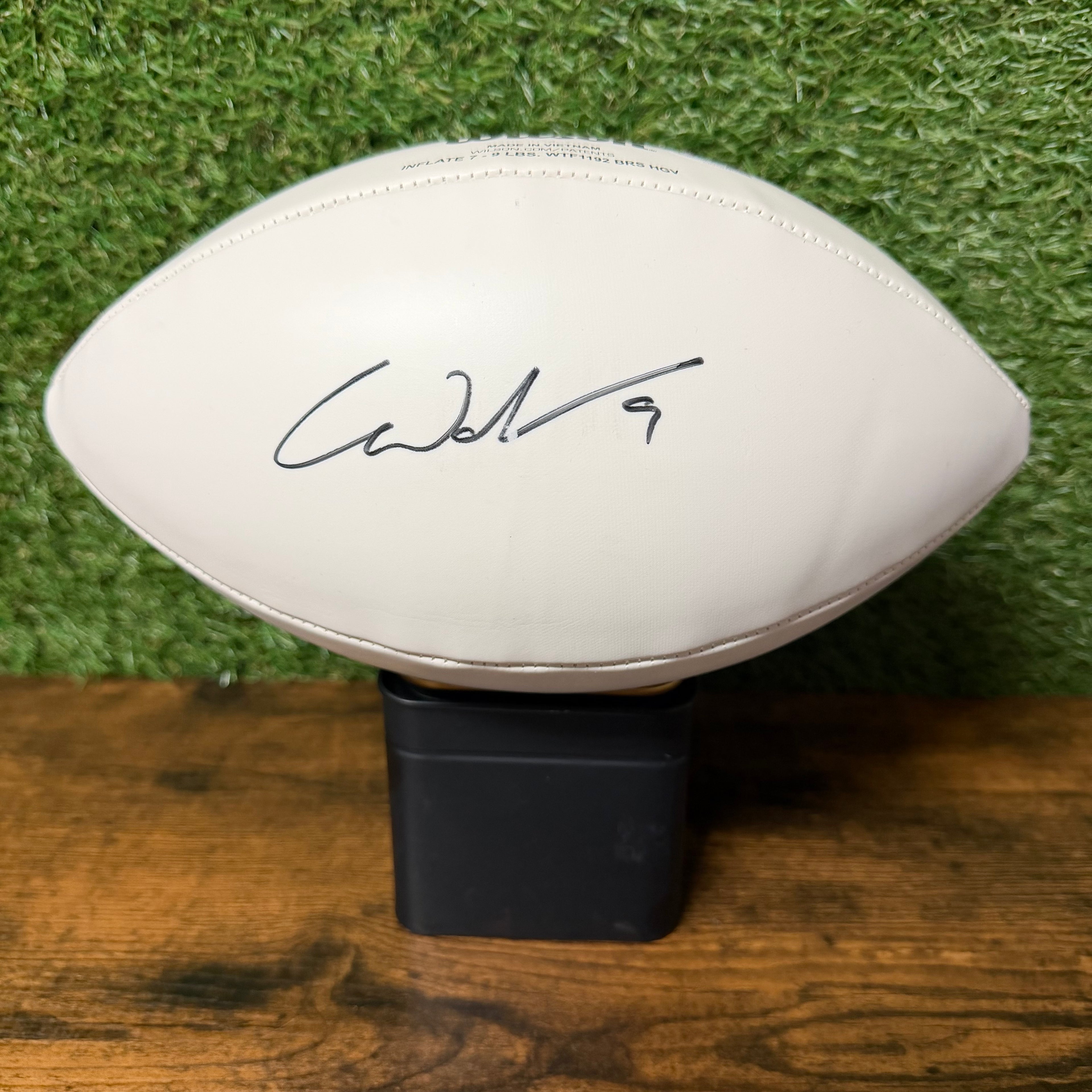 Christian Watson Signed Replica White Panel Duke Football