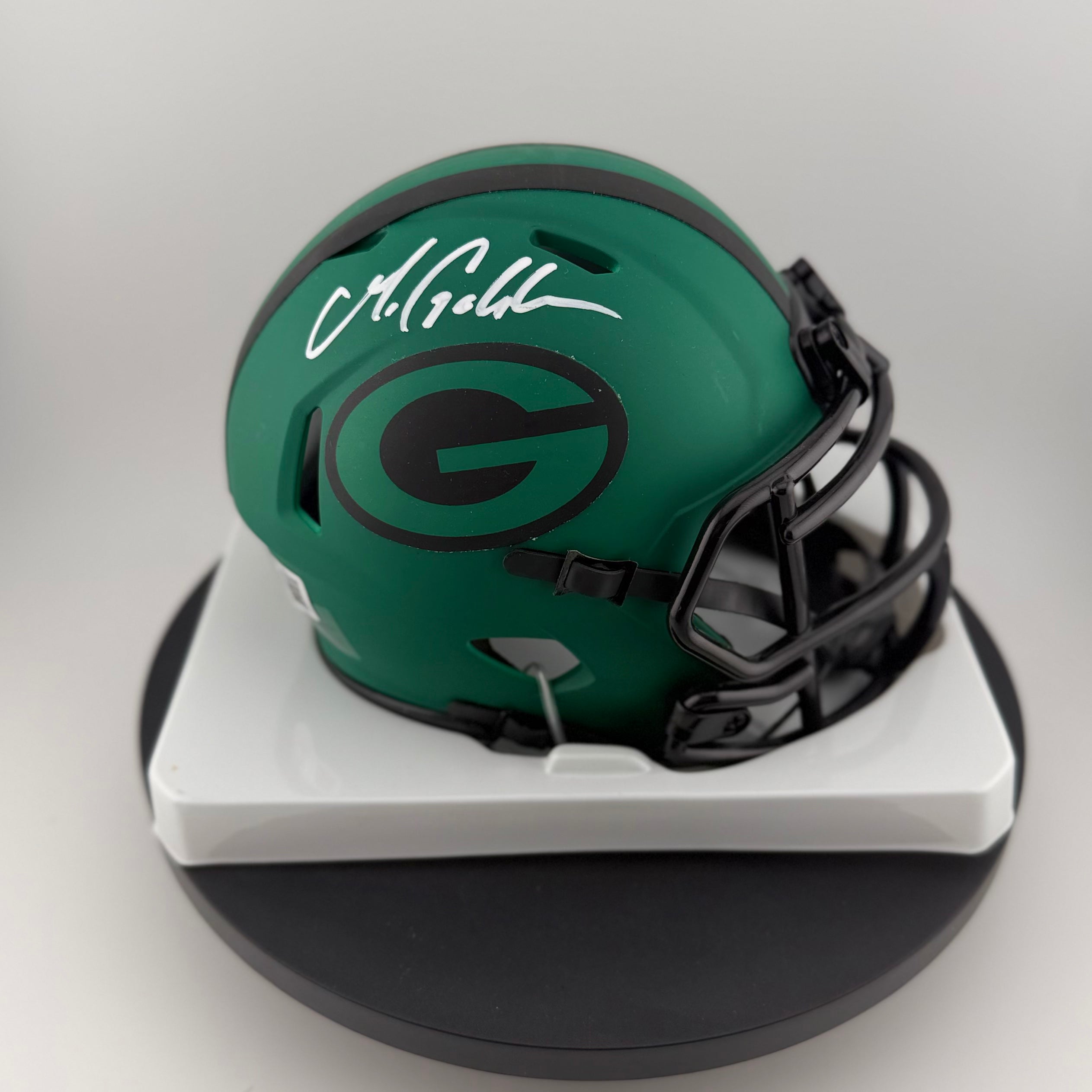 Matthew Golden Signed Packers Rave Mini Helmet
