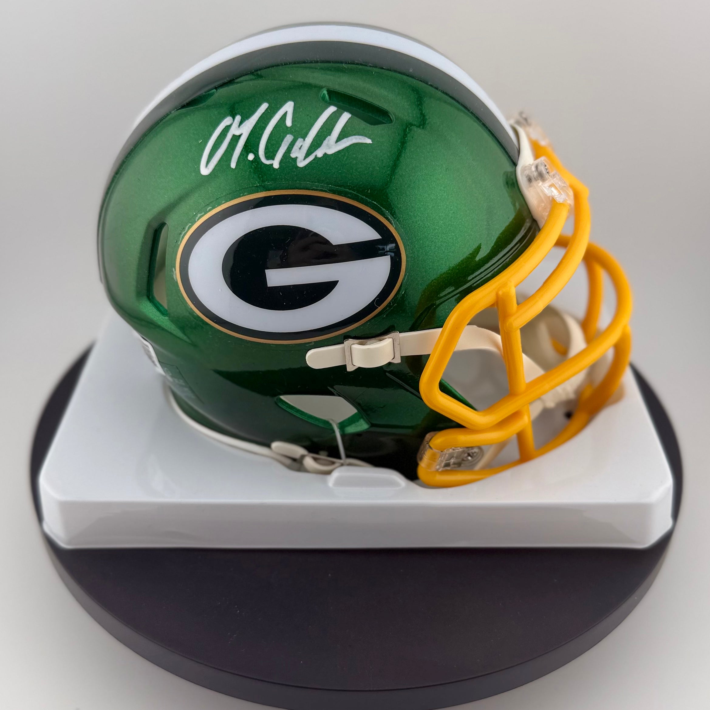 Matthew Golden Signed Packers Flash Mini Helmet
