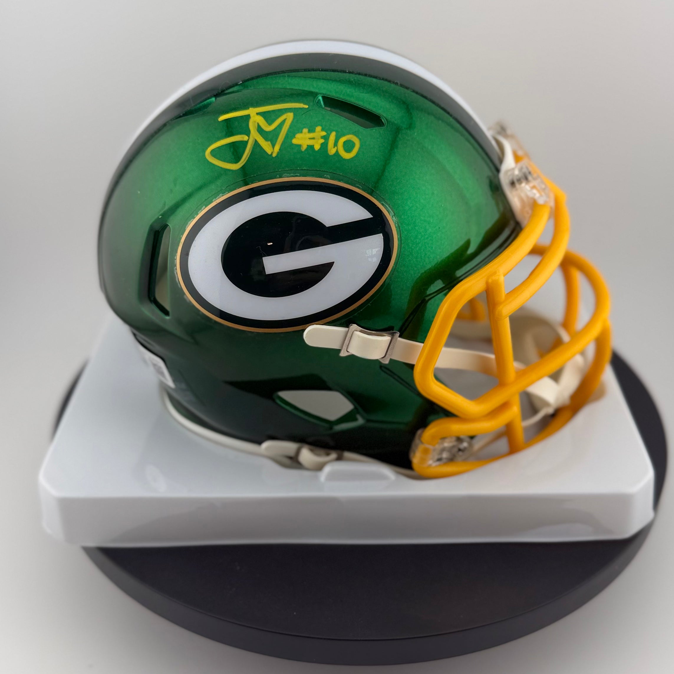 Jordan Love Signed Packers Flash Mini Helmet