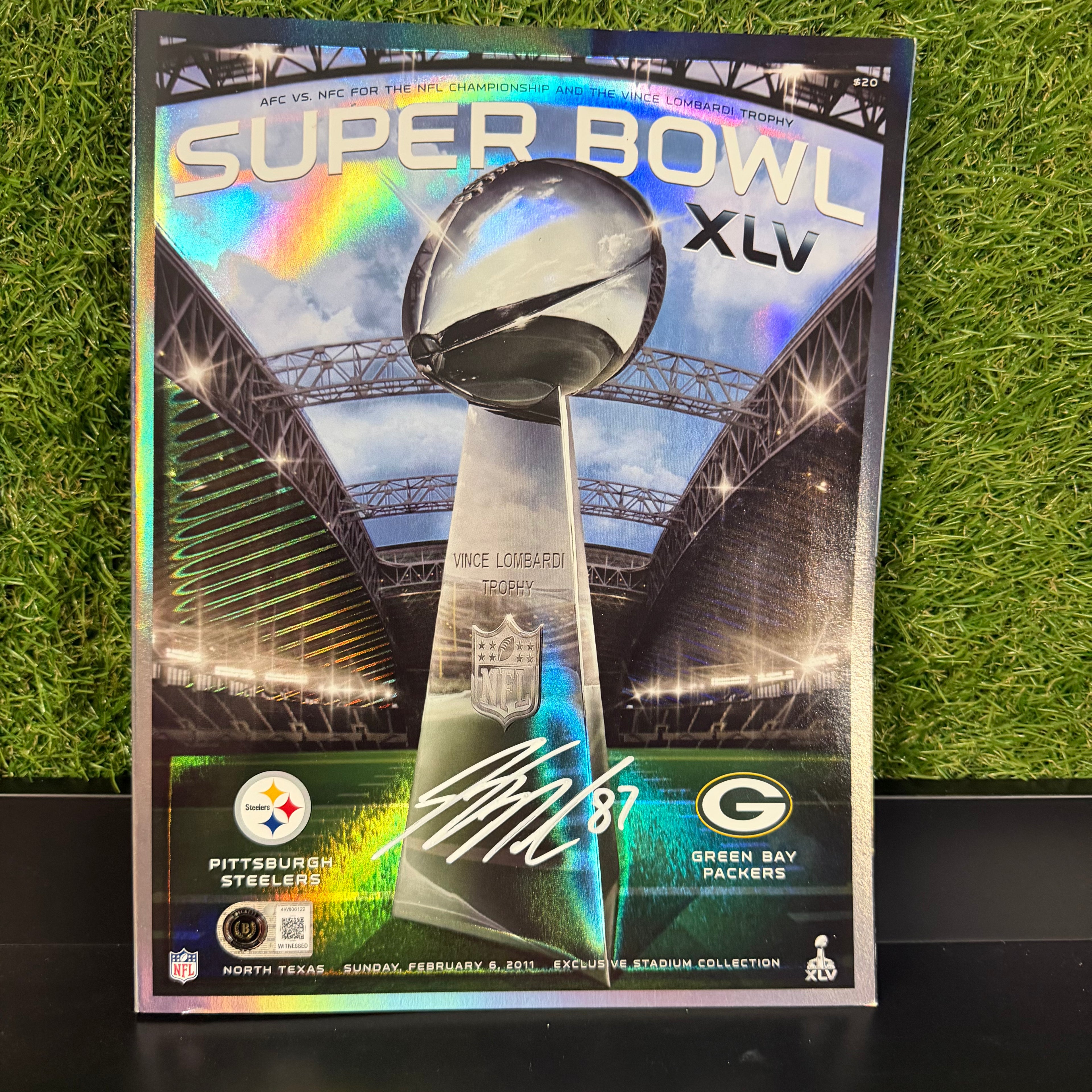 Jordy Nelson Signed XLV Stadium Program