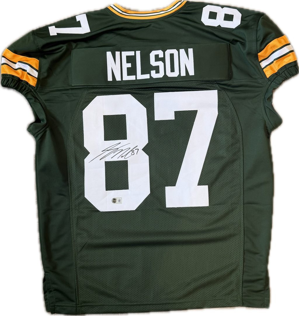 Jordy Nelson Custom/Replica Signed Jersey- Game cut!