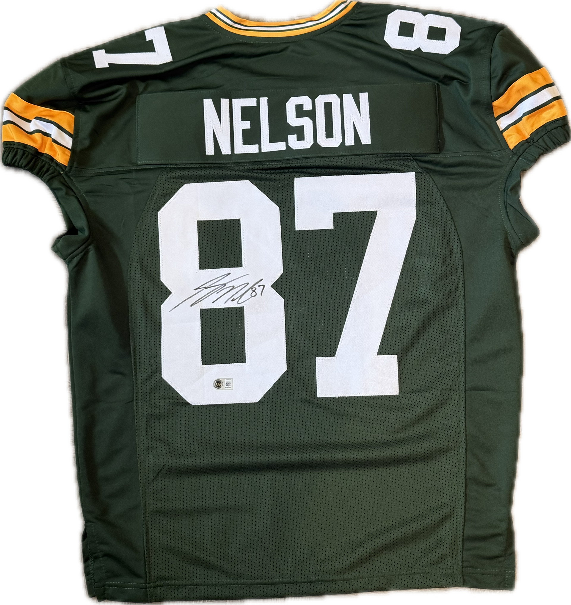 Jordy Nelson Custom/Replica Signed Jersey- Game cut!