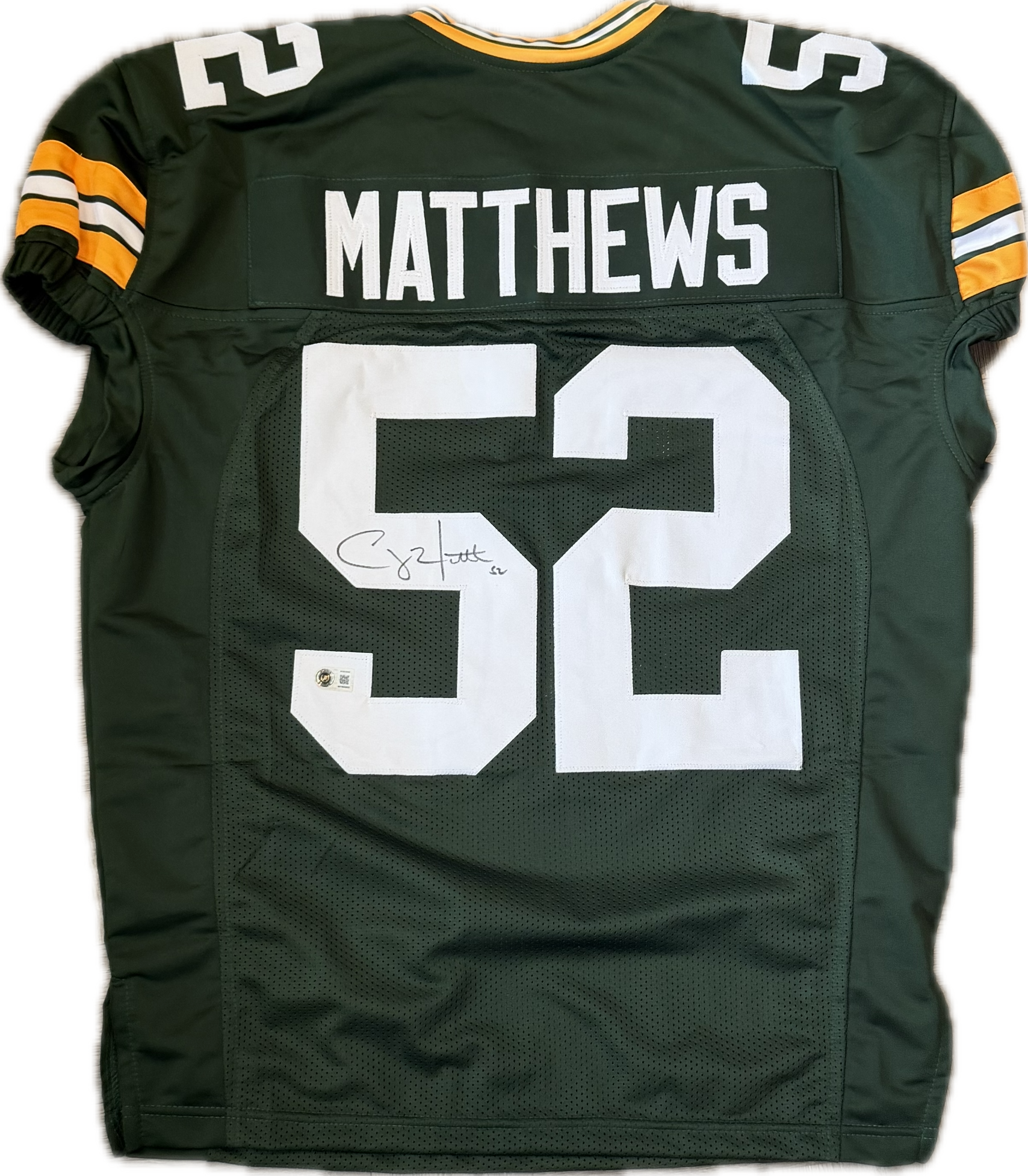 Clay Matthews Signed Custom/Replica Signed Jersey- Game cut!