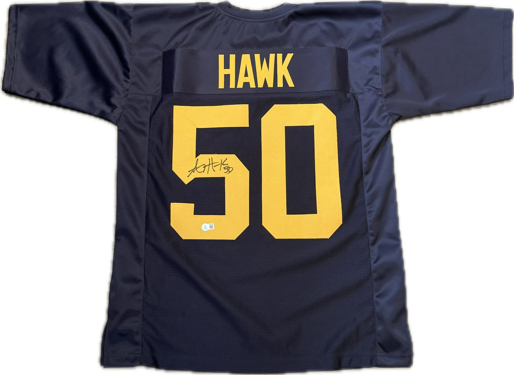 AJ Hawk Signed Custom/Replica Throwback Jersey