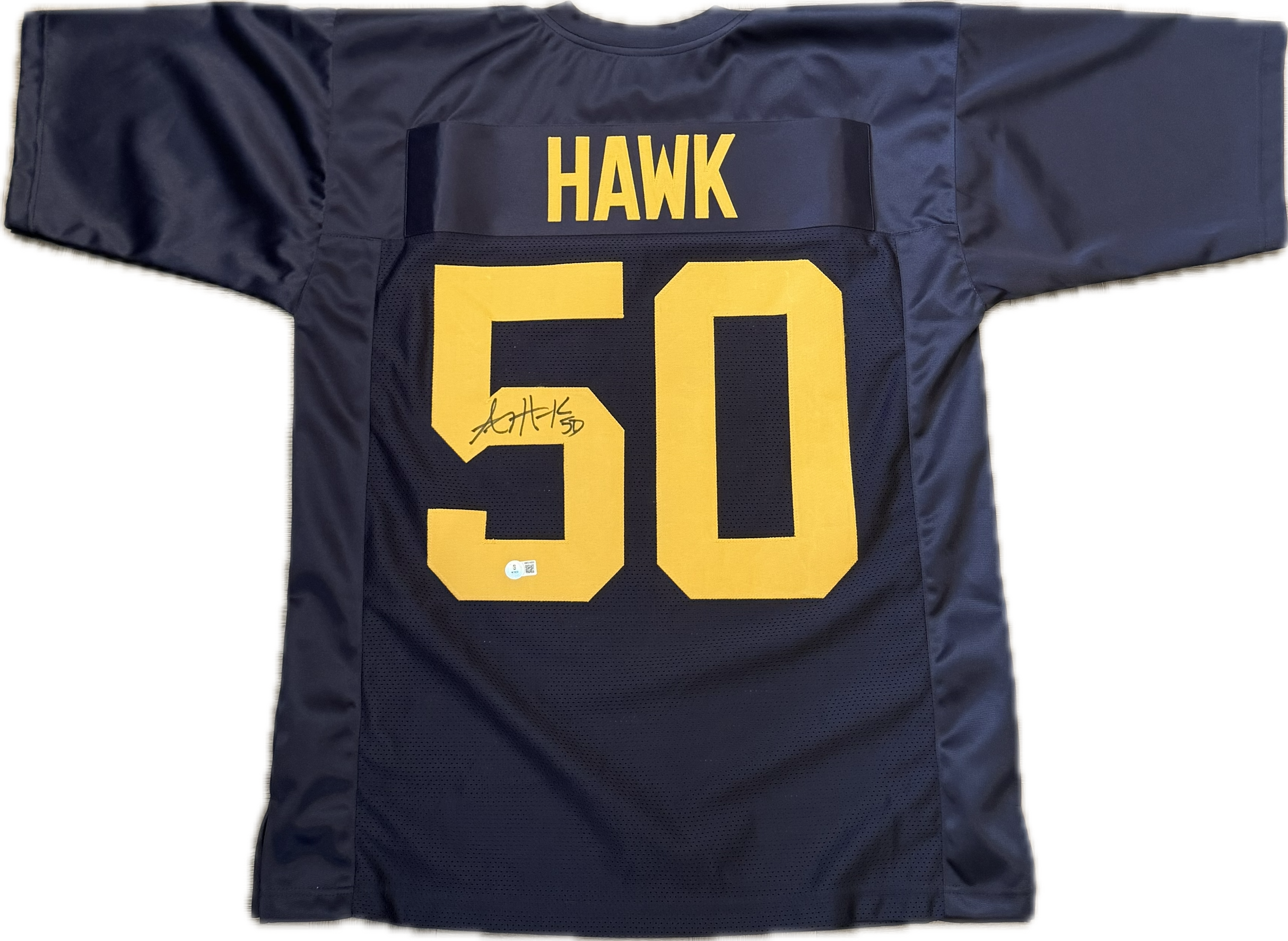AJ Hawk Signed Custom/Replica Throwback Jersey