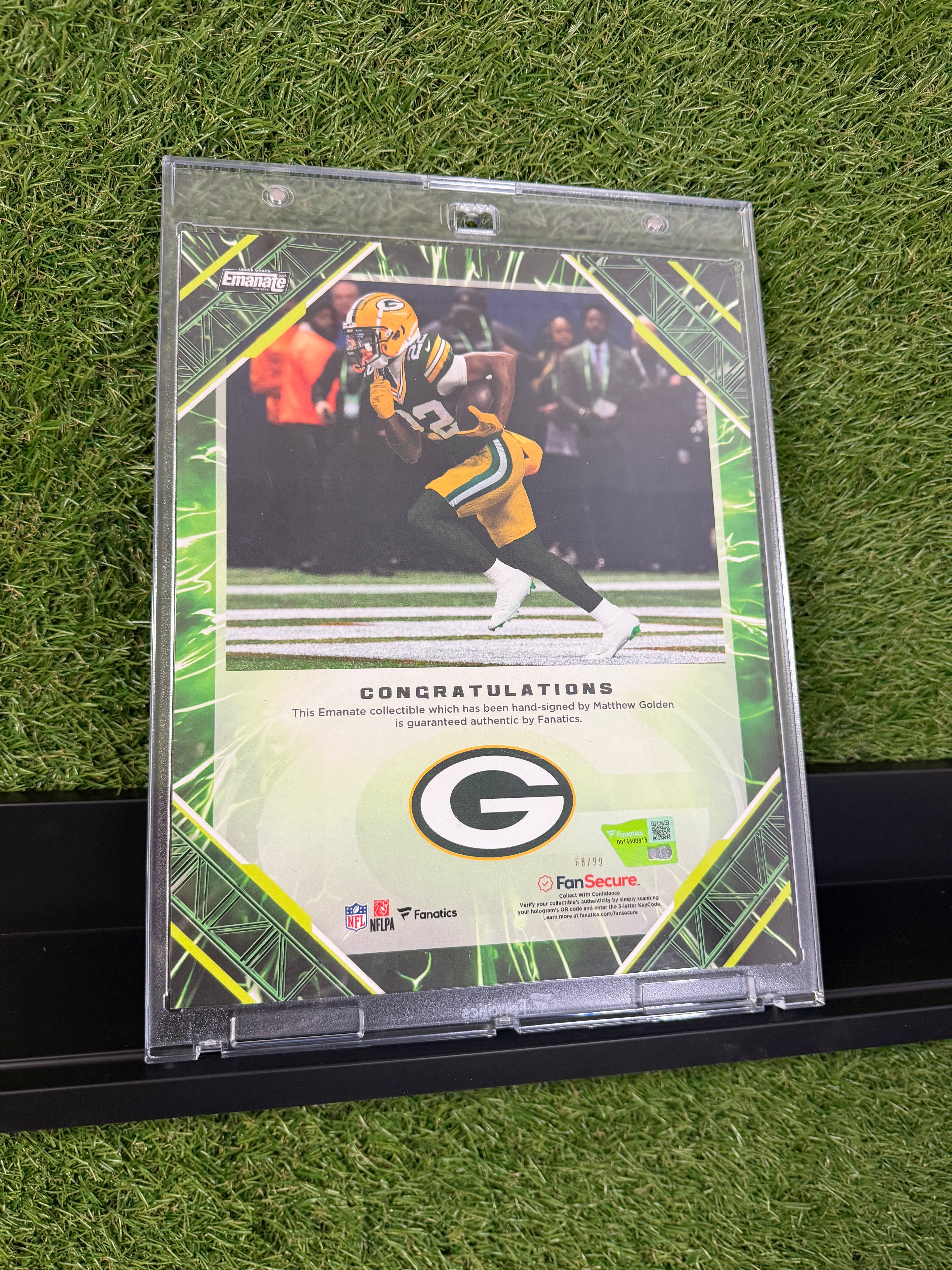 Matthew Golden Signed Fanatics Emanate Green /99