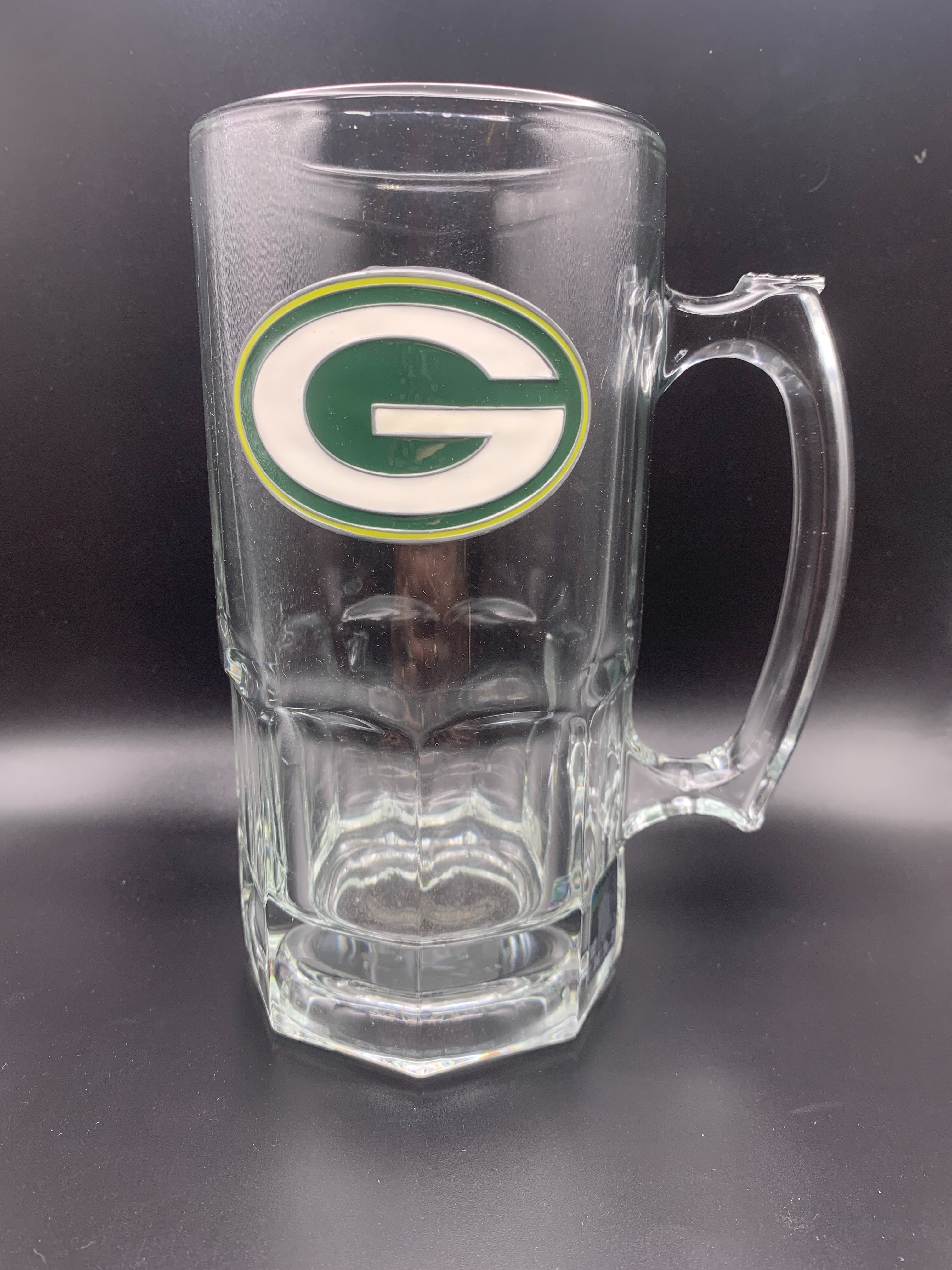 Packers logo 32oz Glass Macho Mug