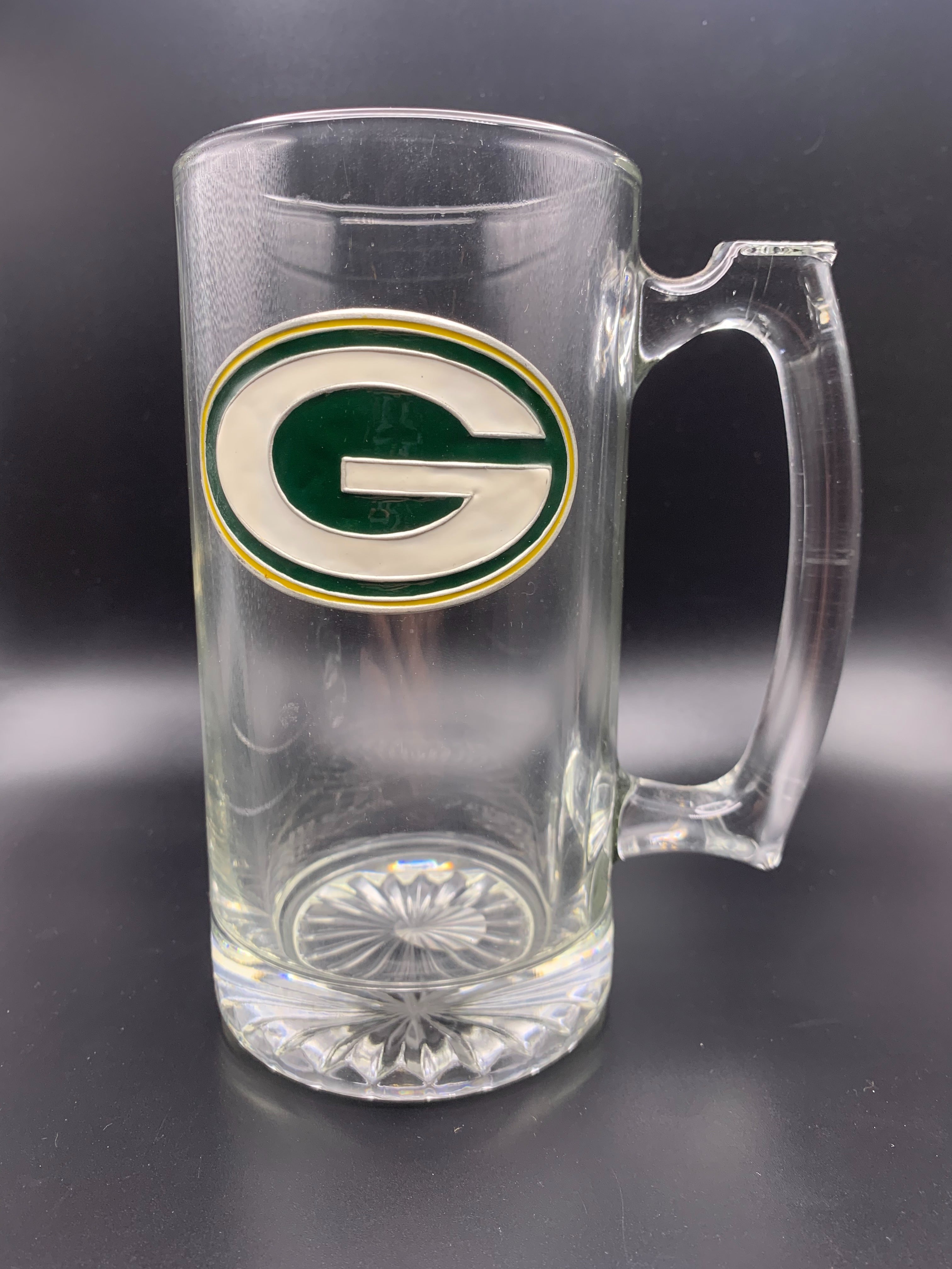 Packers Logo Glass 22oz Big Tankard