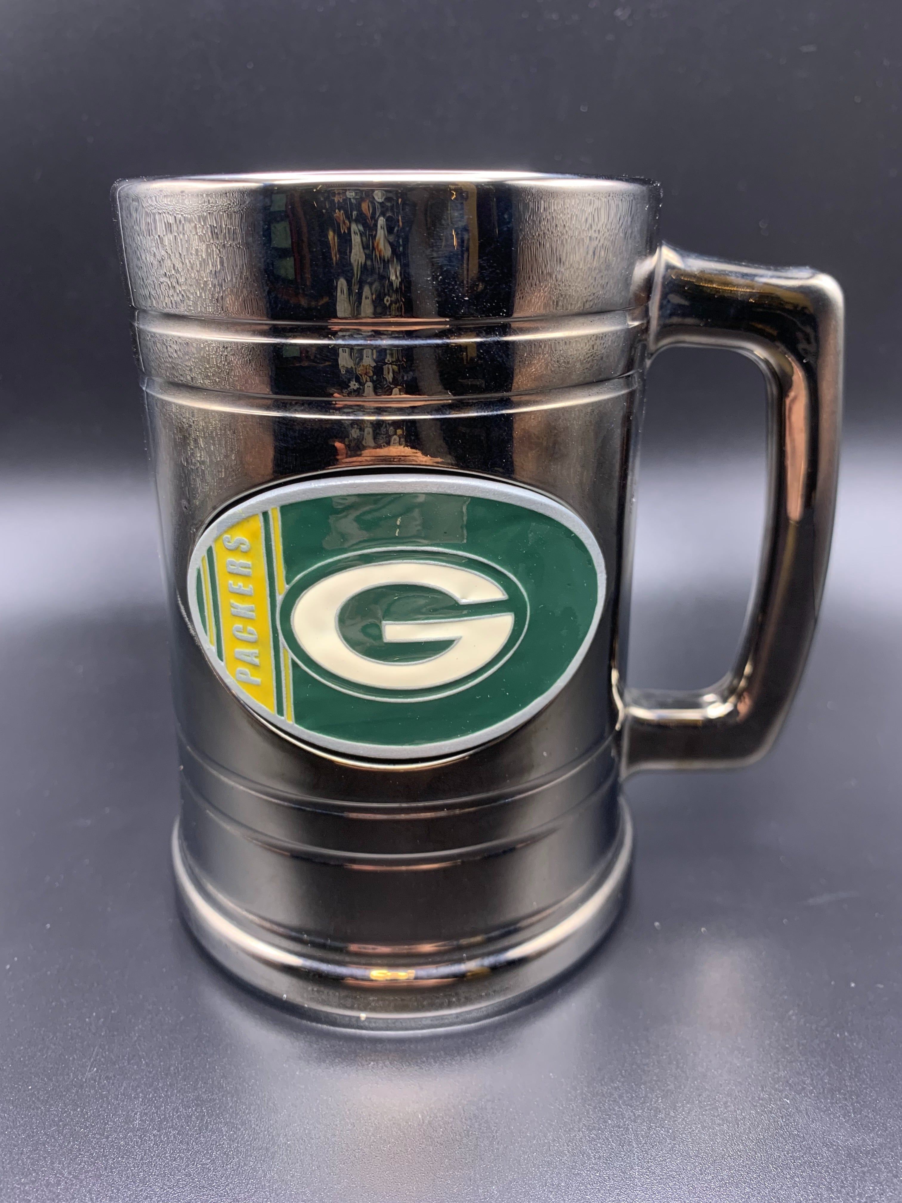 Packers Tinted Glass 15oz Tankard