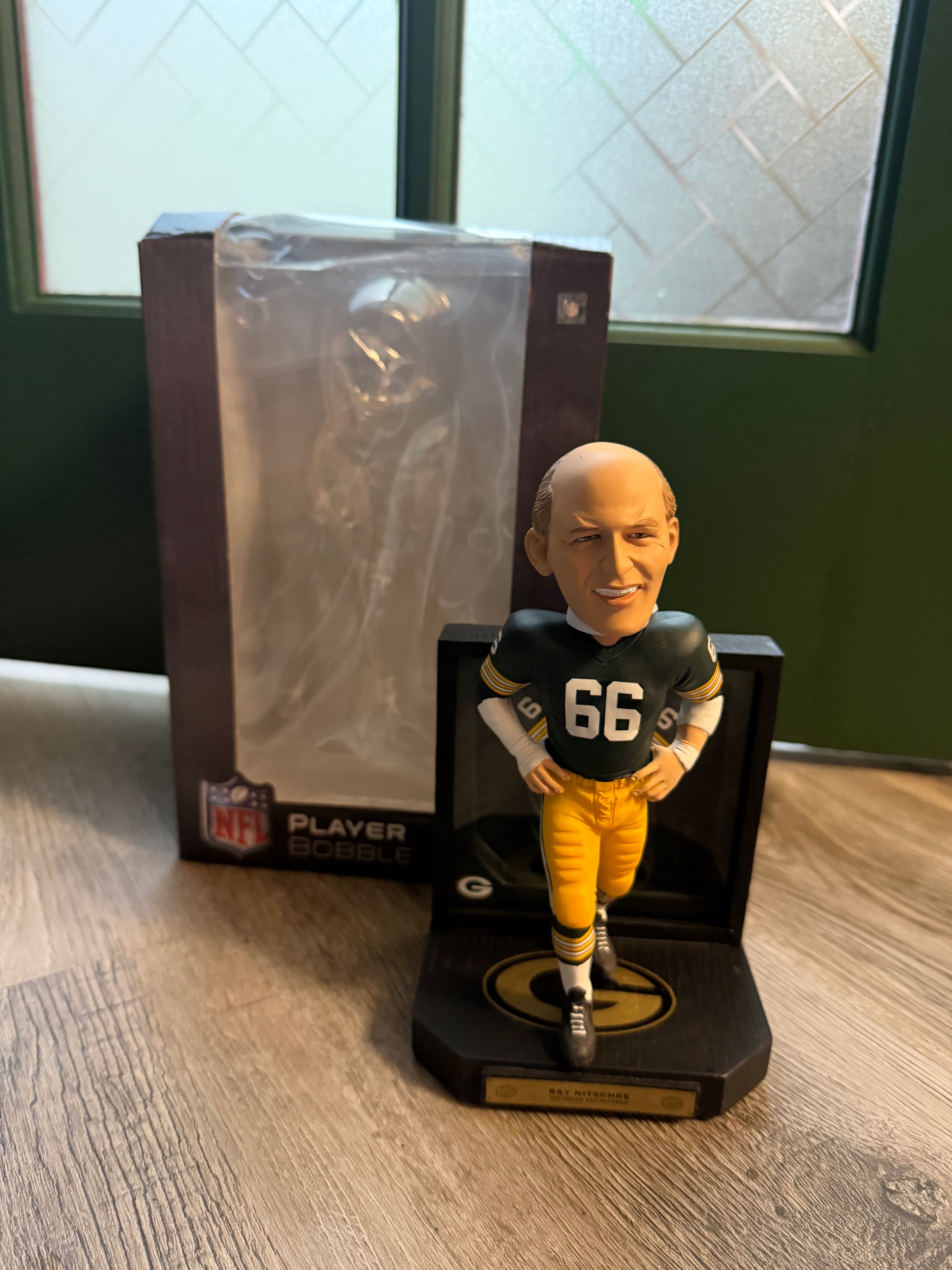 Ray Nitschke Jersey Showcase Bobblehead