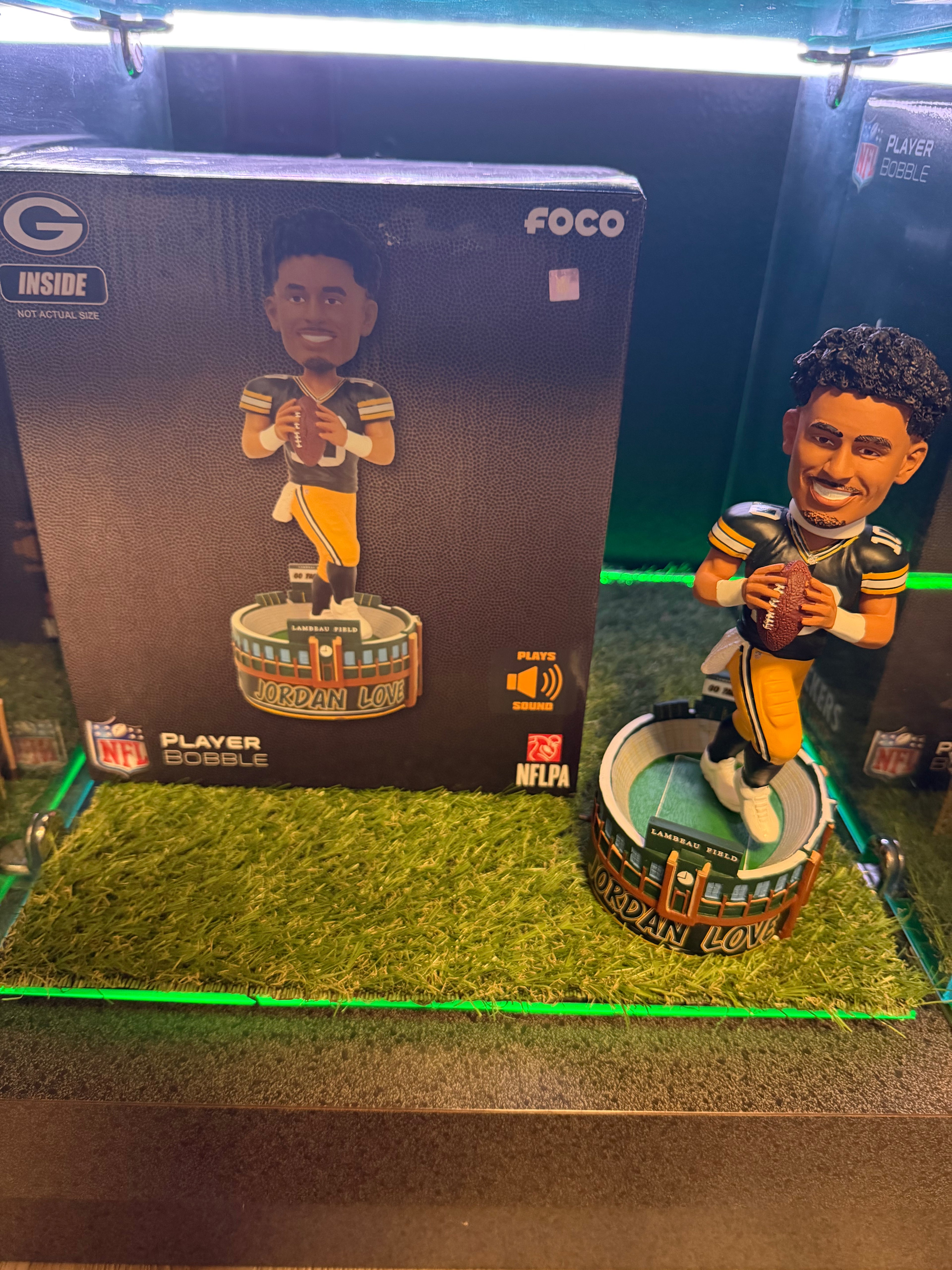 Jordan Love "GO PACK GO" Chanting Bobblehead