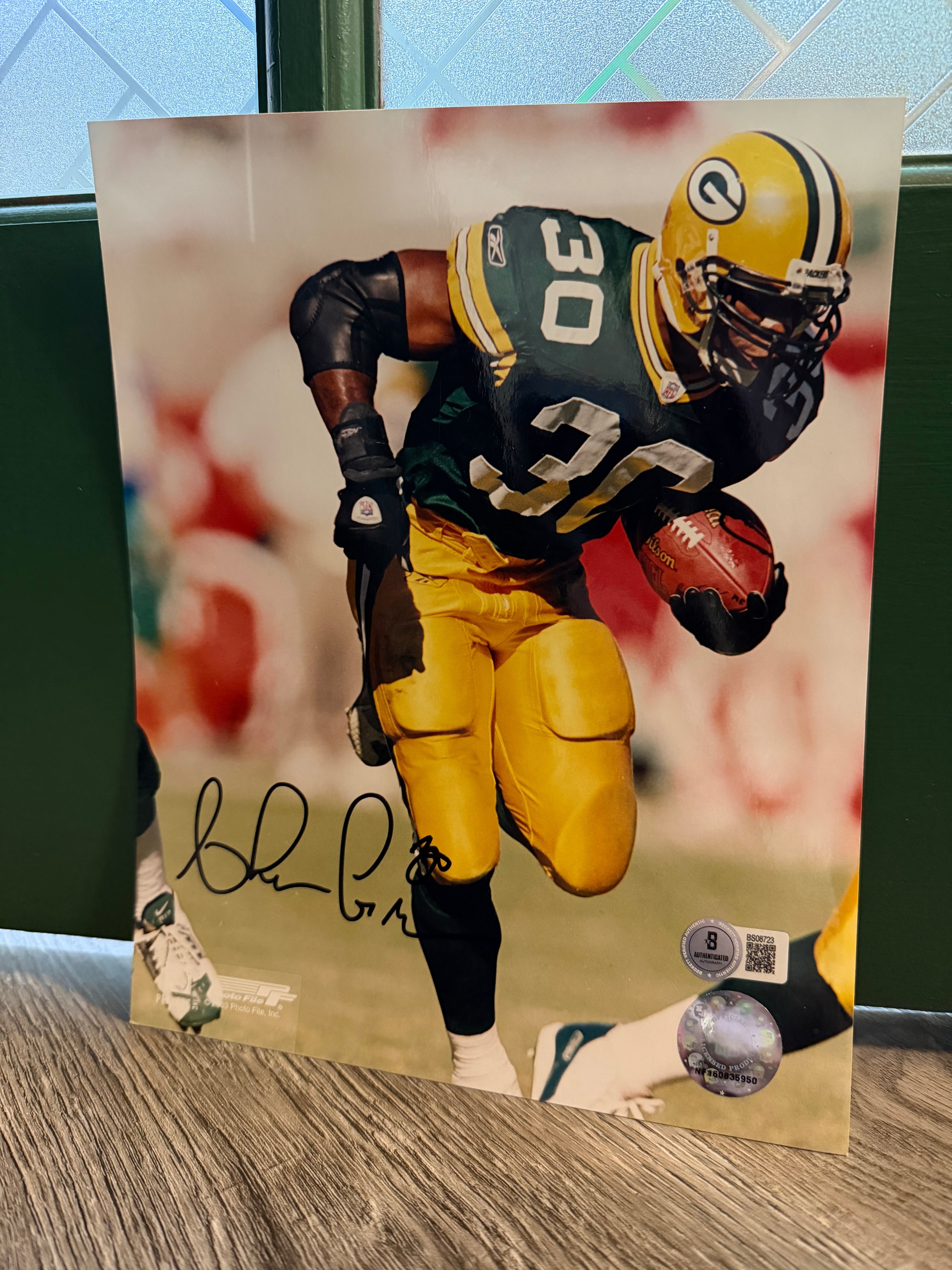 Ahman Green Signed 8x10
