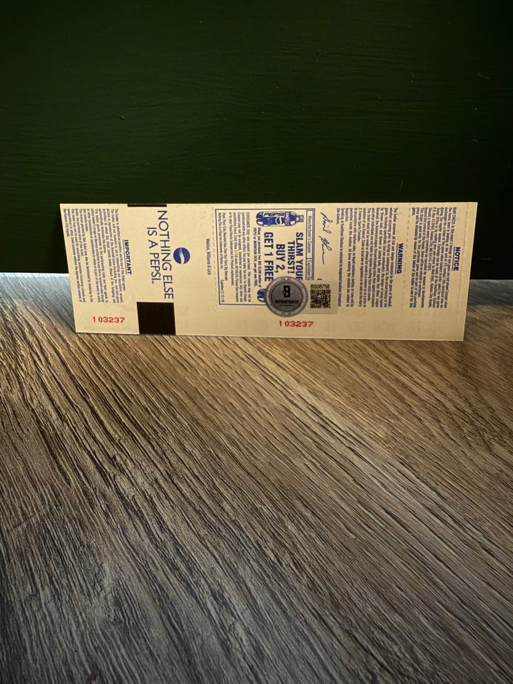 Paul Molitor Signed 3000th Ticket Stub