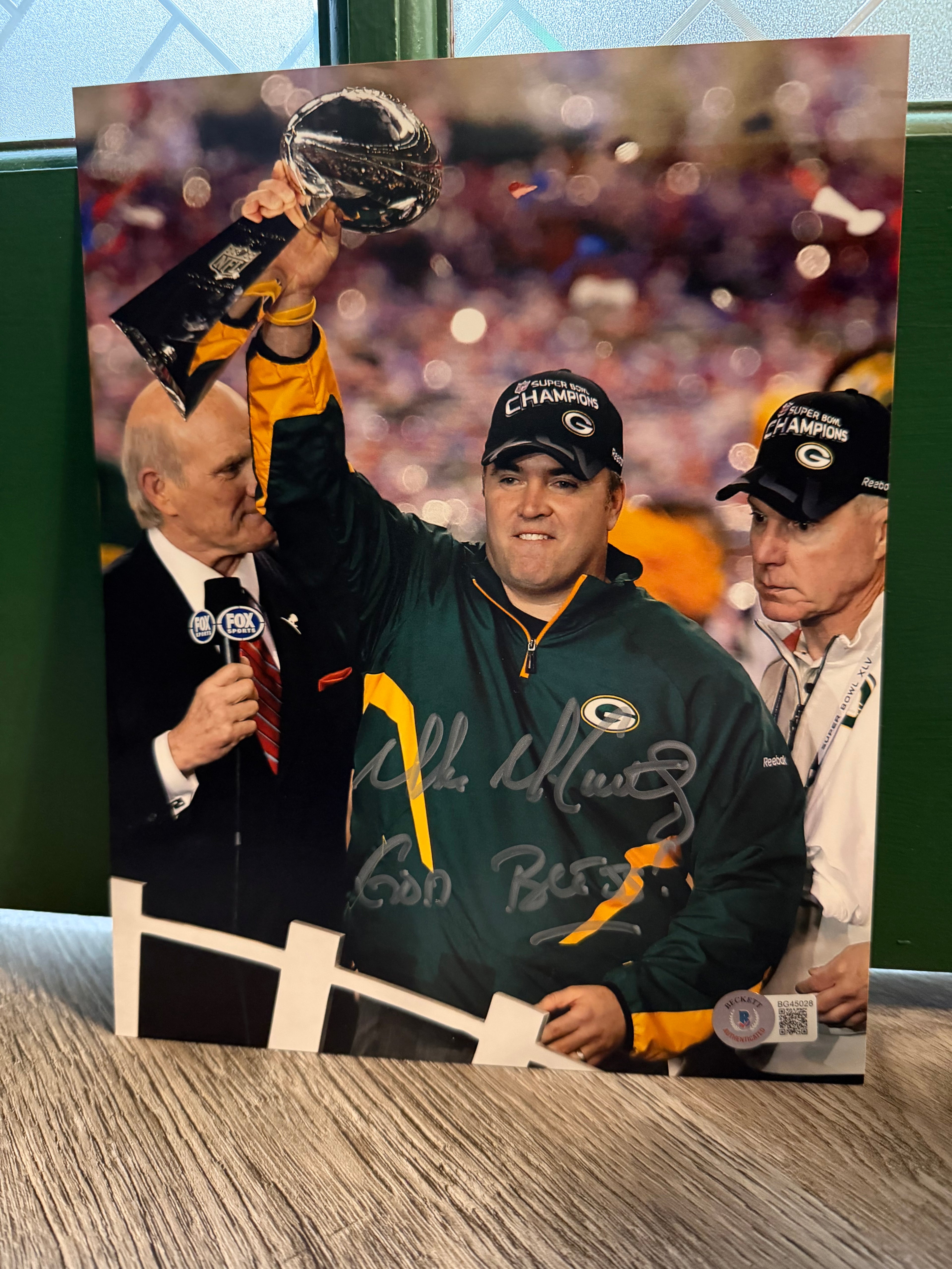Mike McCarthy Signed 8x10