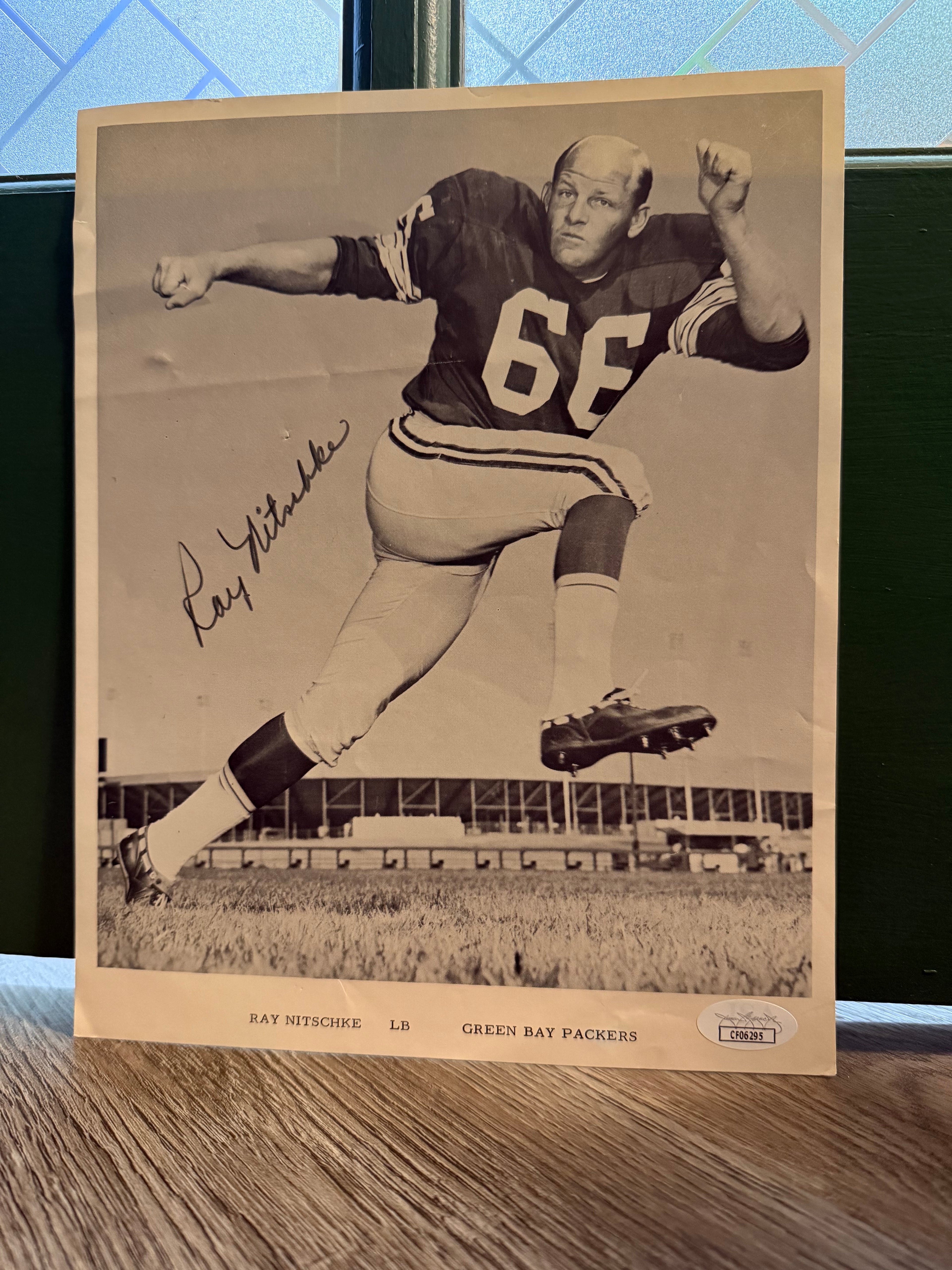 Ray Nitschke Signed 8x10